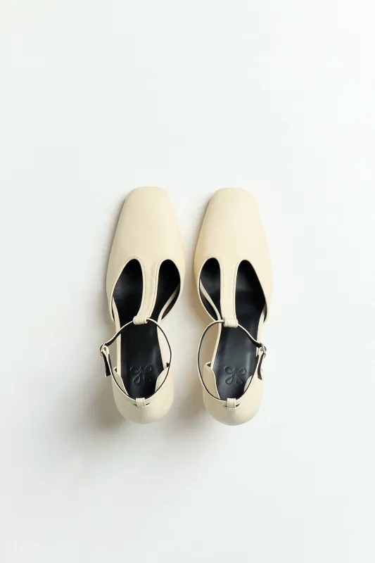 Champagne Salome Shoes made by Musier Paris