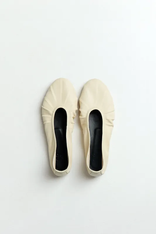 Ivory Ballerina Shoes made by Musier Paris