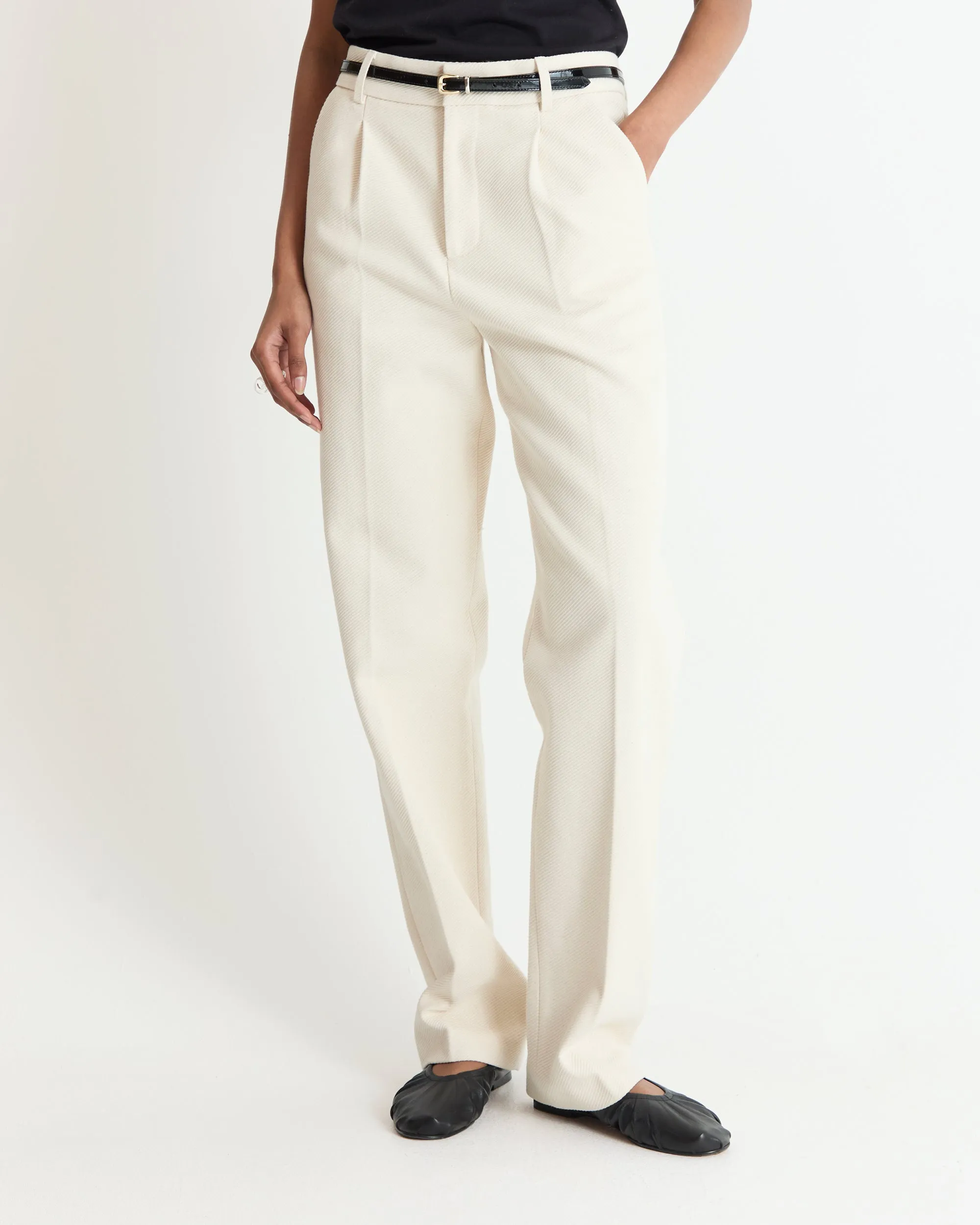 Julia Ecru Trousers sold by Musier Paris product image thumbnail 5