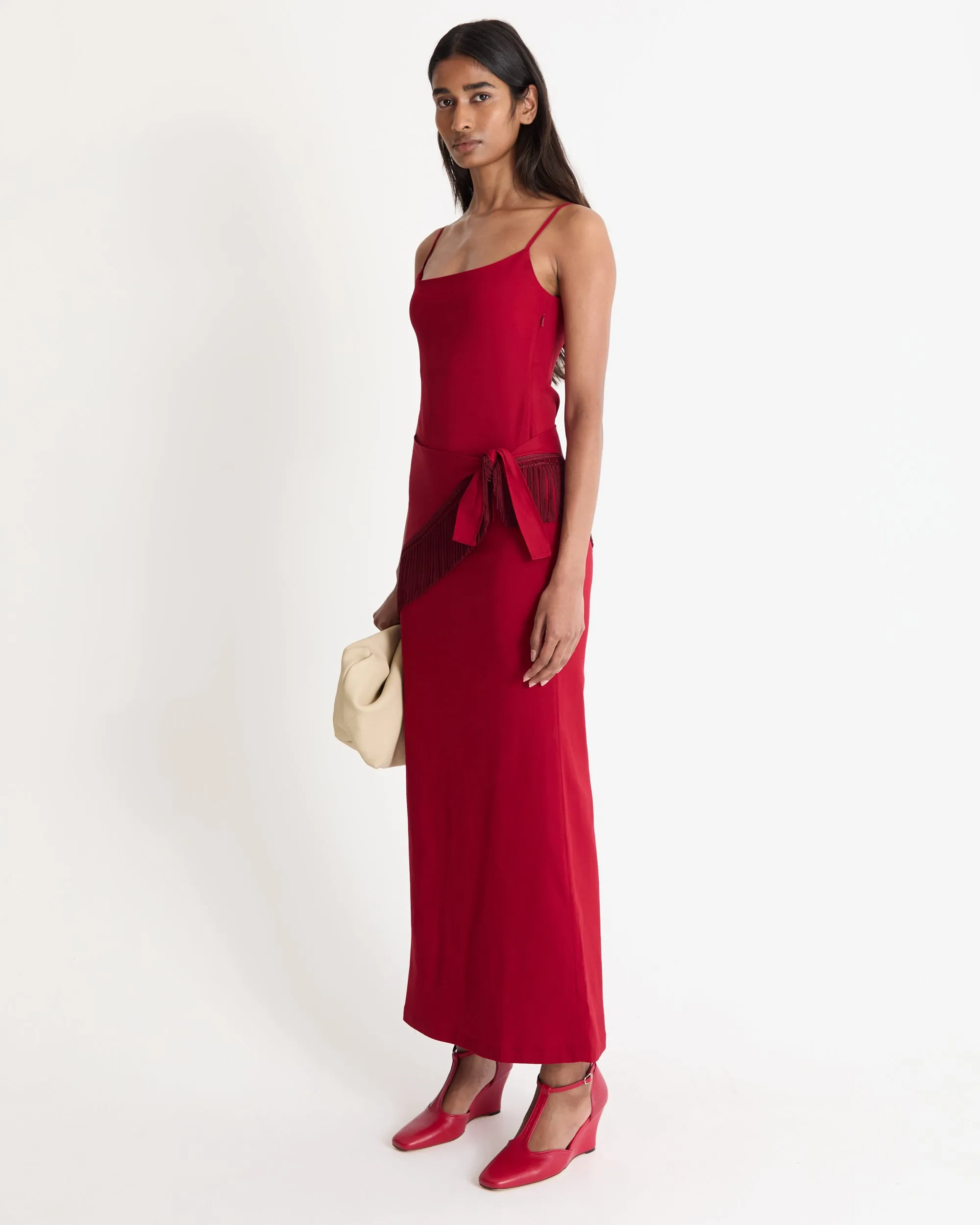 Avola Red Dress sold by Musier Paris product image thumbnail 4