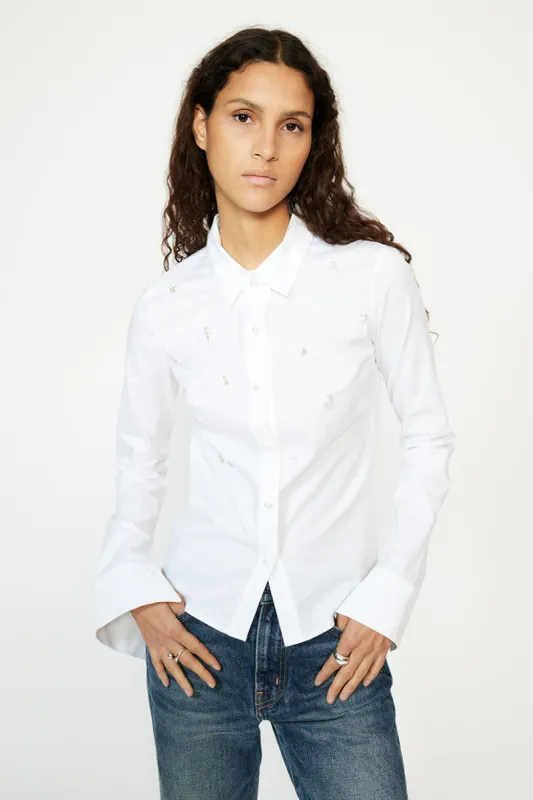 beaded shirt rys sold by Musier Paris