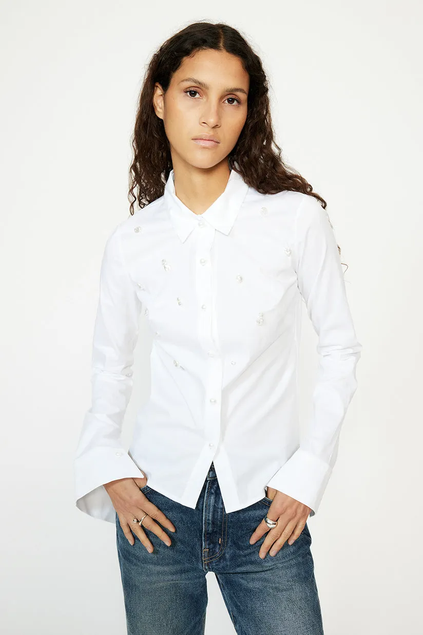 beaded shirt rys sold by Musier Paris