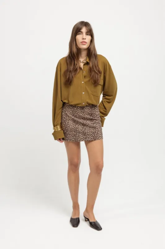 suede mini skirt savana sold by Musier Paris