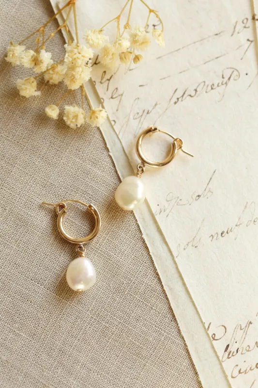 Florence Pearl Earrings Gift made by GAALA