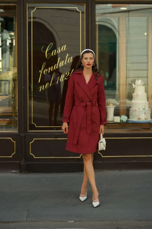 Benedicte Cotton Trench Coat sold by GAALA