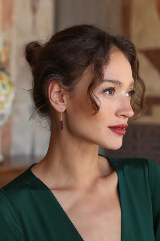 Penelope Gemstone Earrings sold by GAALA