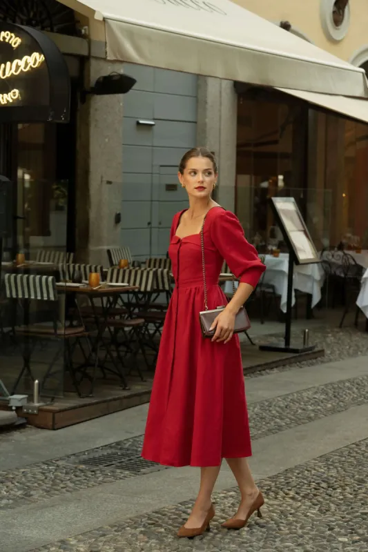 Esther Linen Dress sold by GAALA
