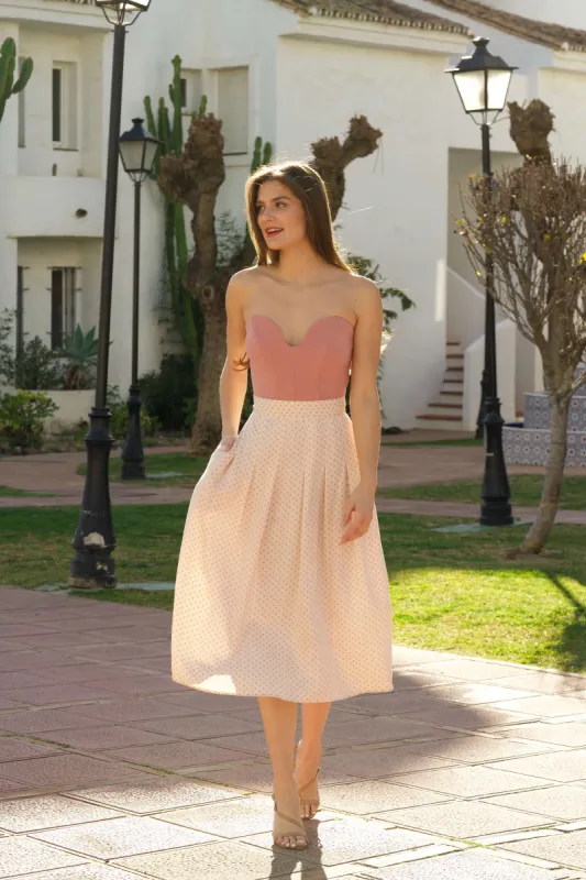 Clarette Midi Skirt sold by GAALA