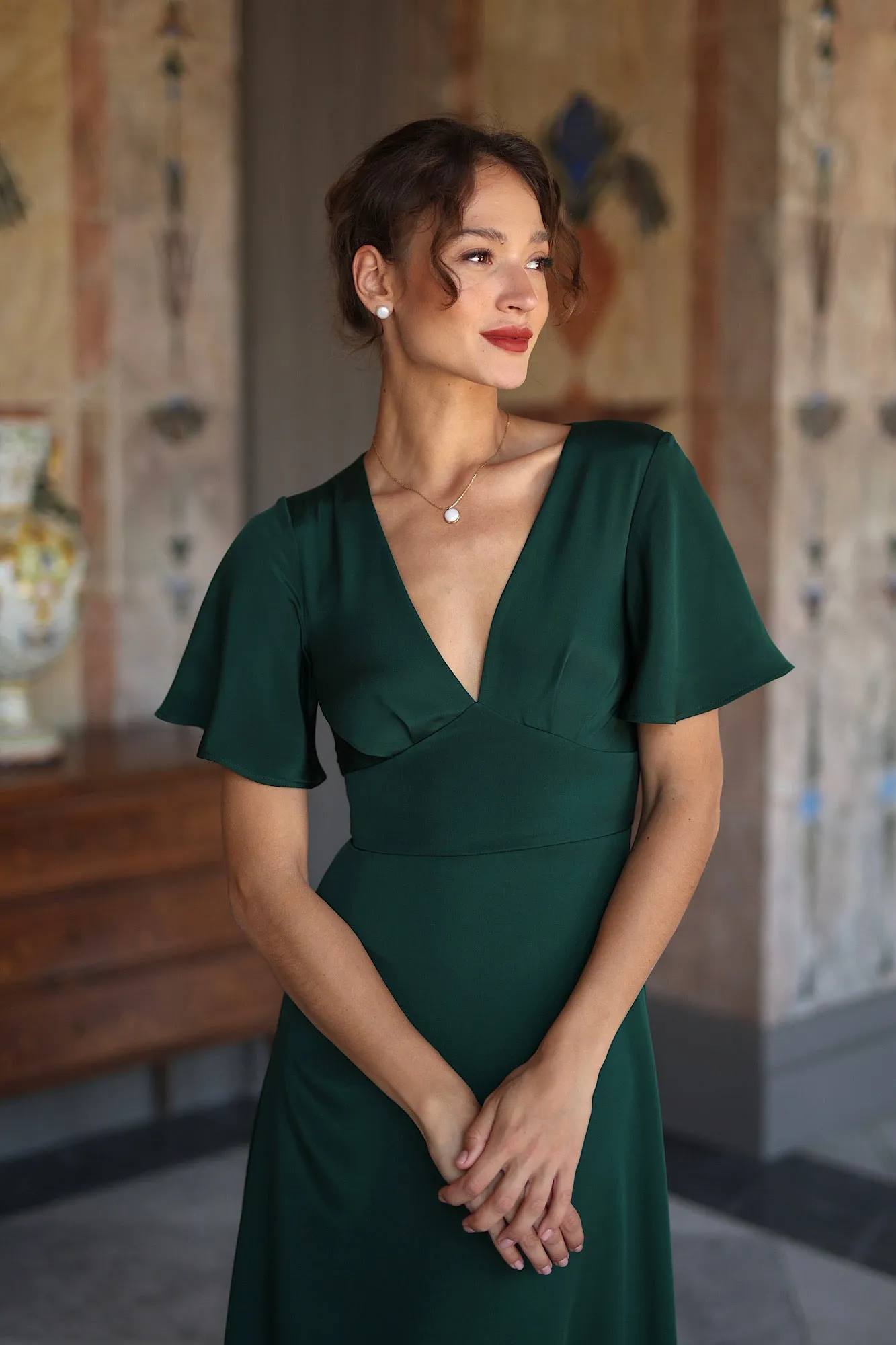 Sophia Pearl Stud Earrings sold by GAALA product image thumbnail 2