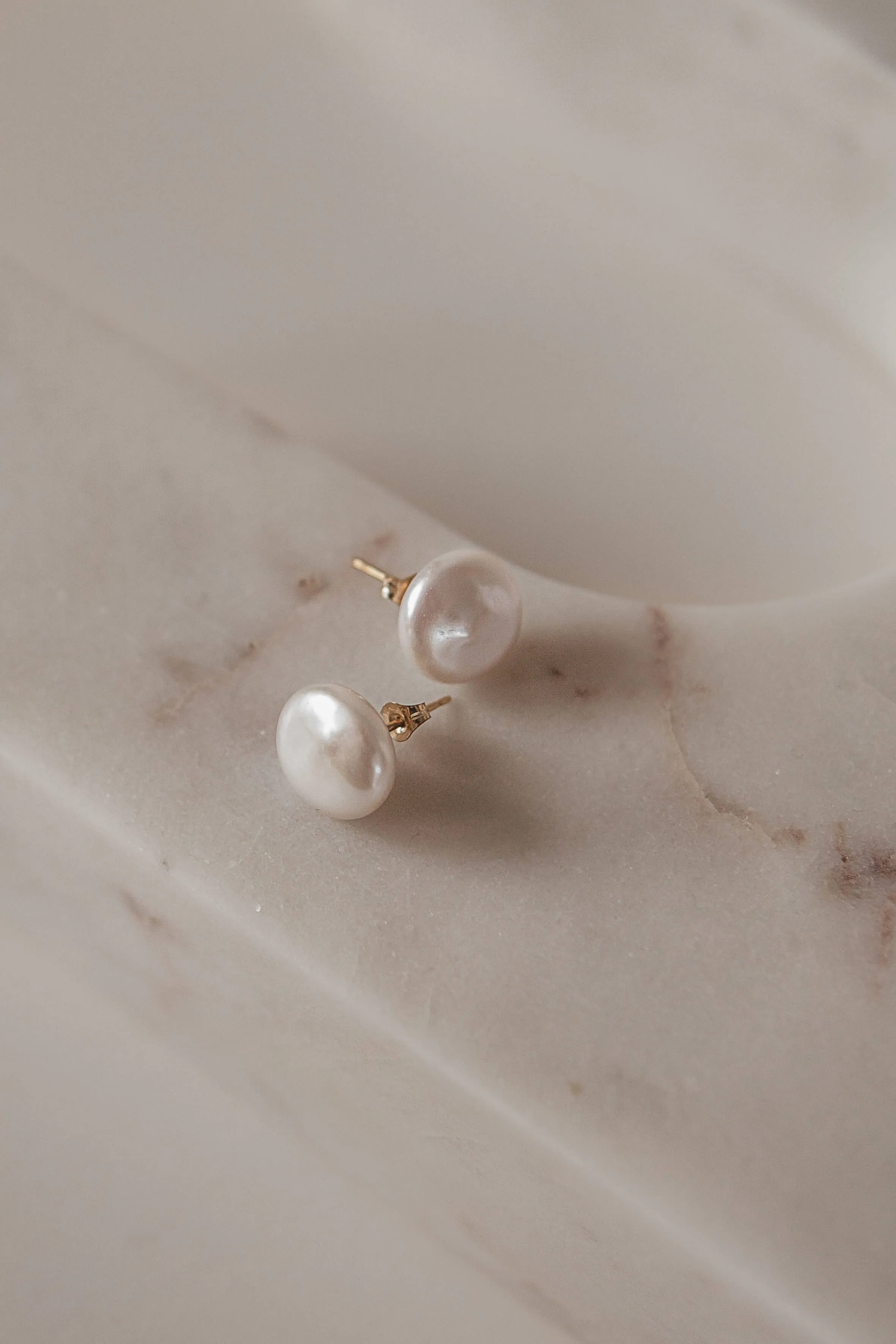 Sophia Pearl Stud Earrings sold by GAALA product image thumbnail 3