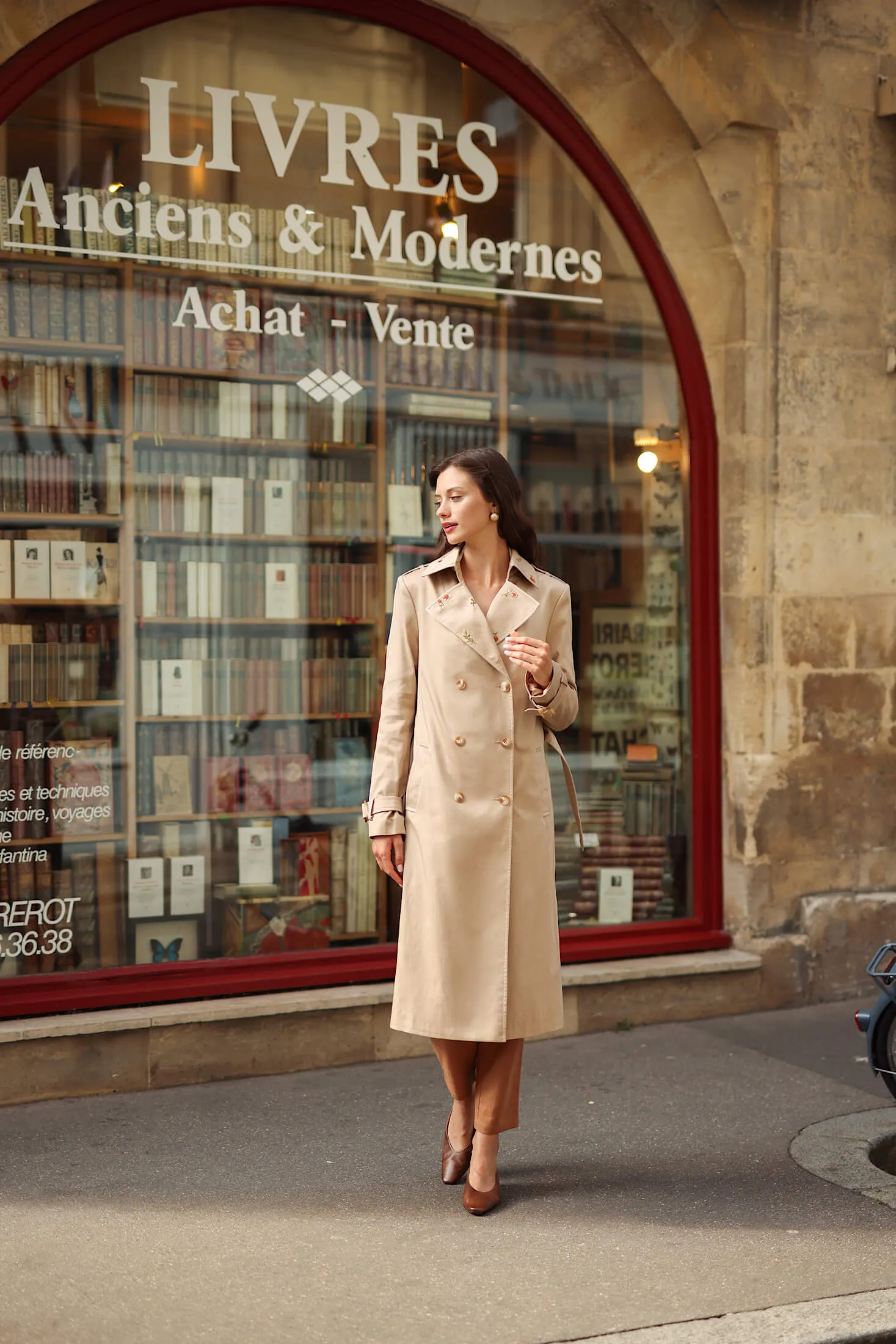 Nica Embroidered Trench Coat sold by GAALA product image thumbnail 2