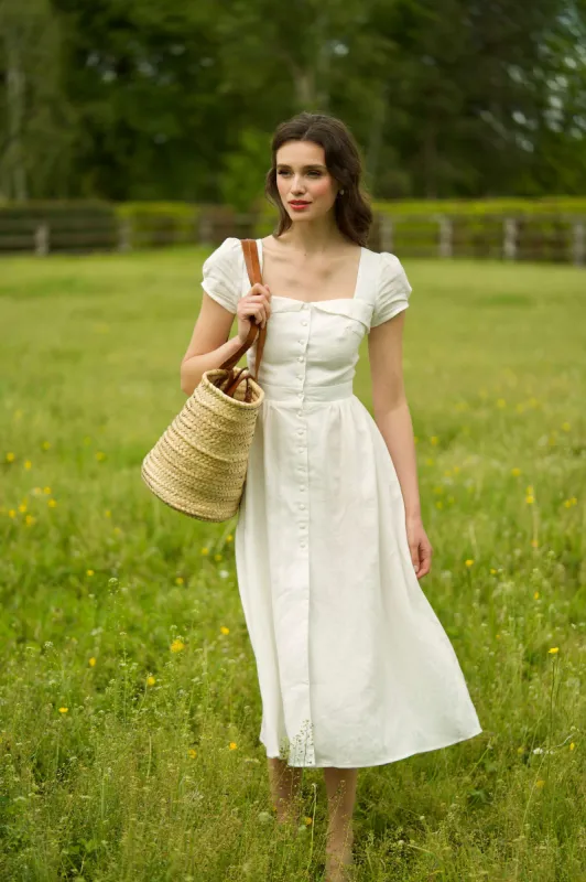 Estelle Button Down Dress sold by GAALA