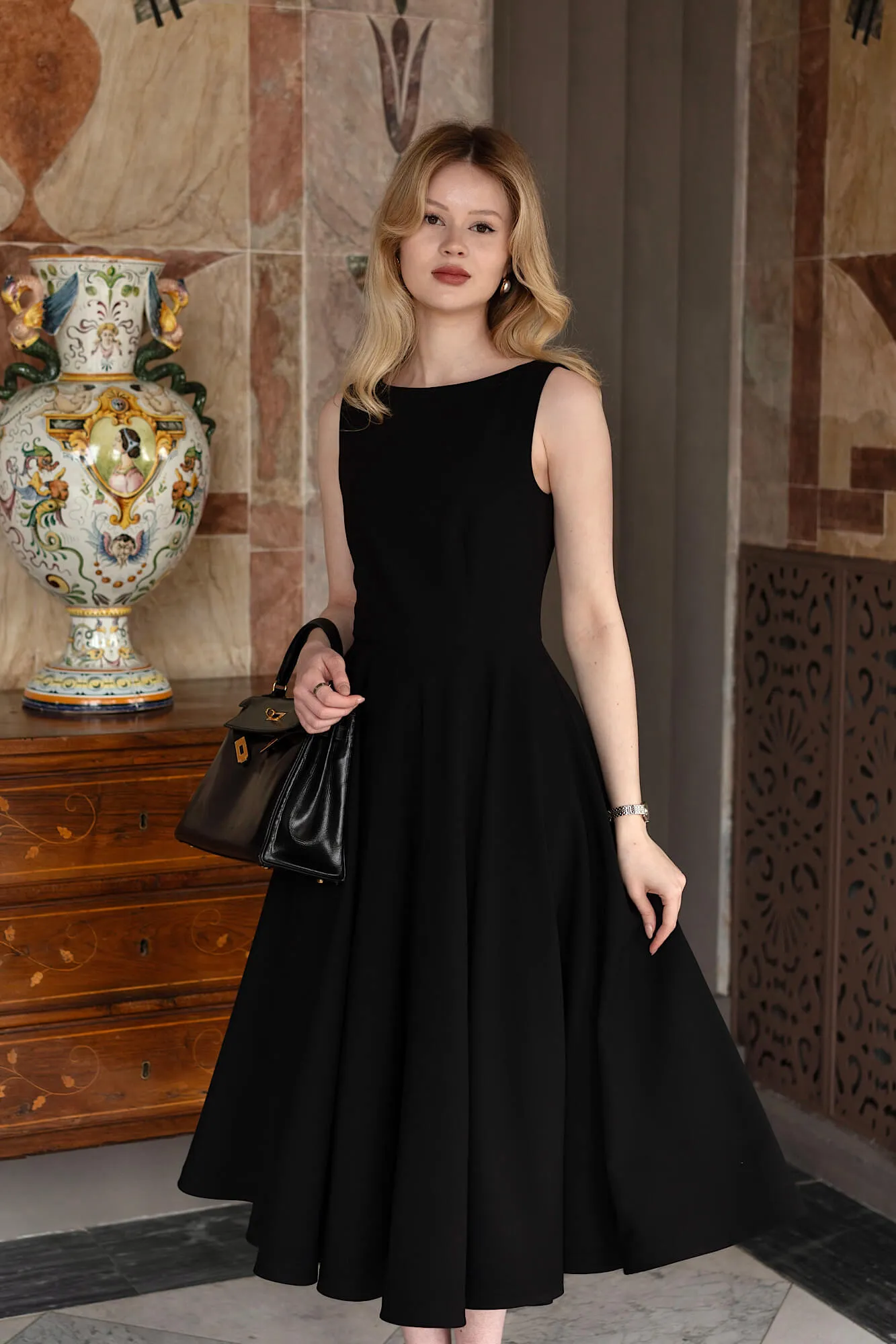 Louise A line Midi Dress sold by GAALA product image thumbnail 5