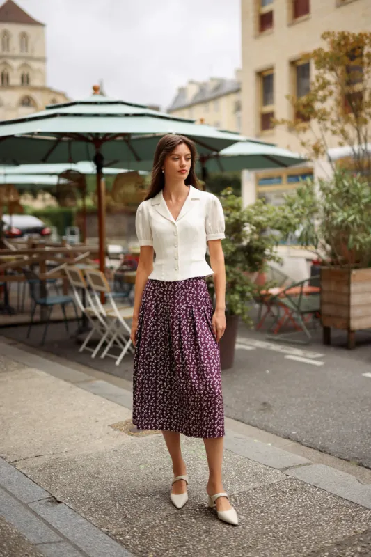 Clarette Midi Skirt sold by GAALA