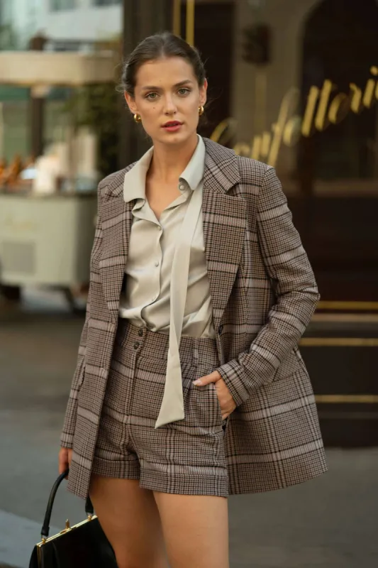 Meredith Plaid Blazer sold by GAALA