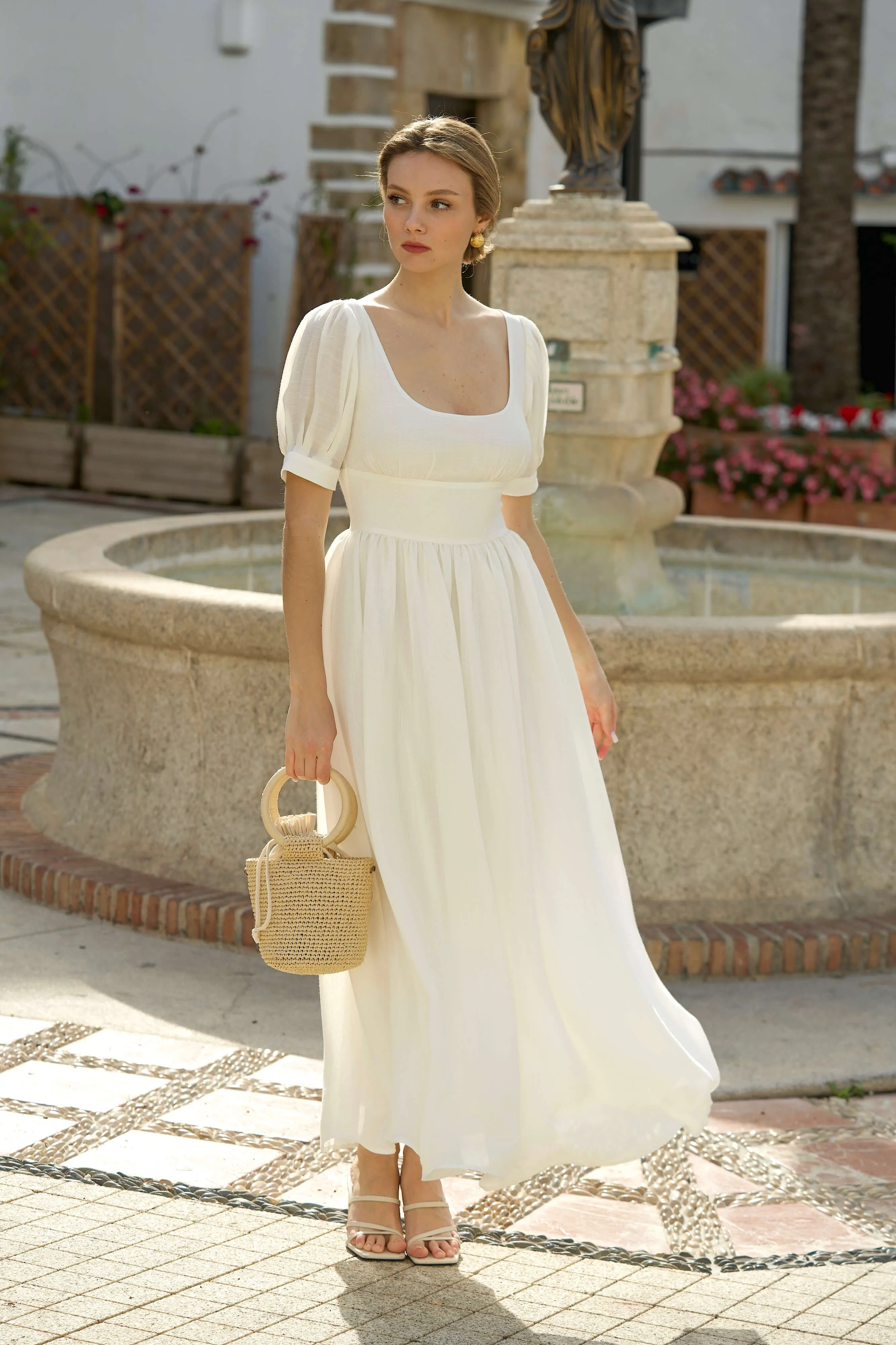knee length dresses for ladies Lacey Satin Butter Yellow Strapless Maxi Dress