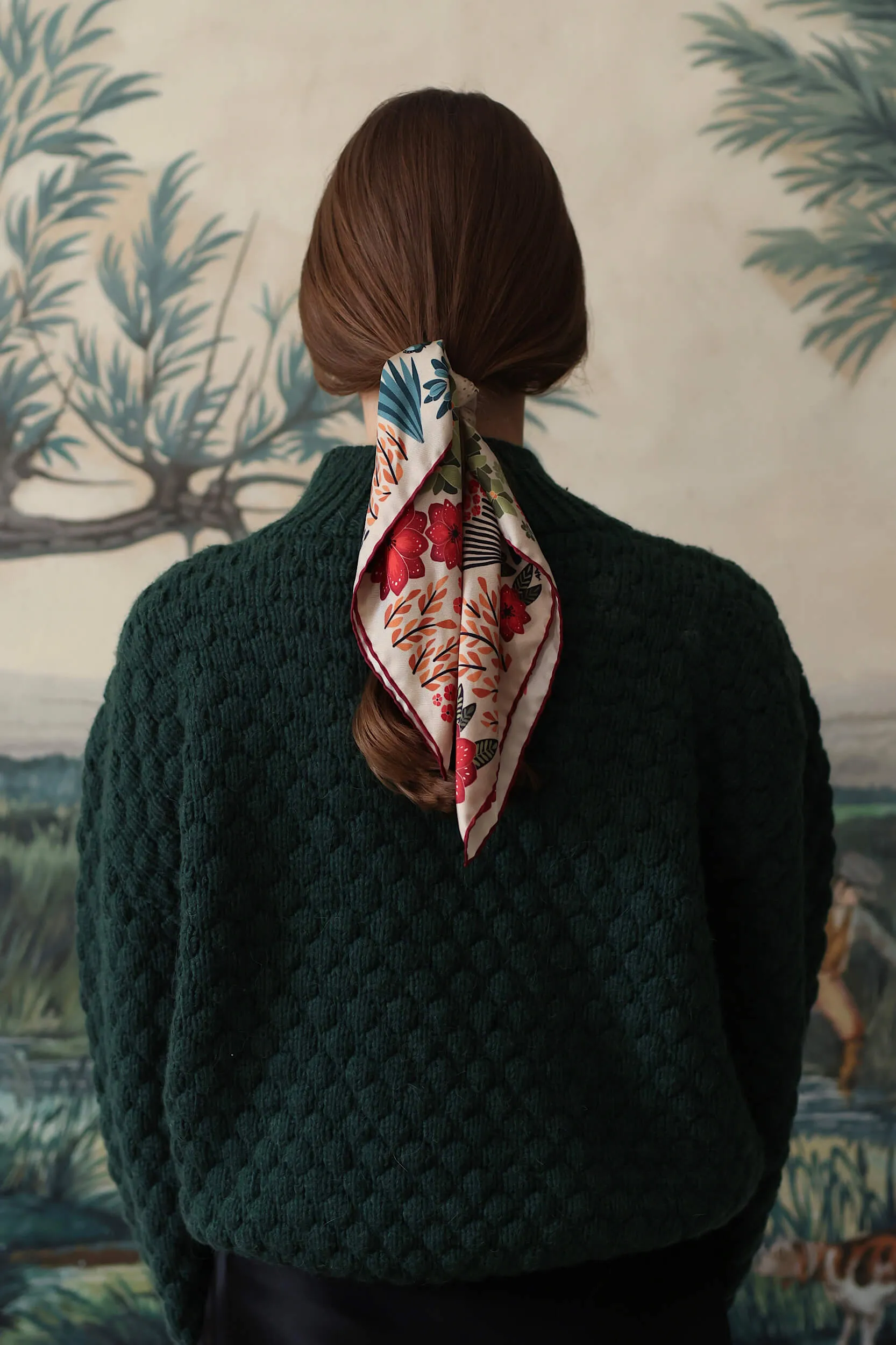 The Moon Butterfly Silk Bandana Scarf sold by GAALA product image thumbnail 2