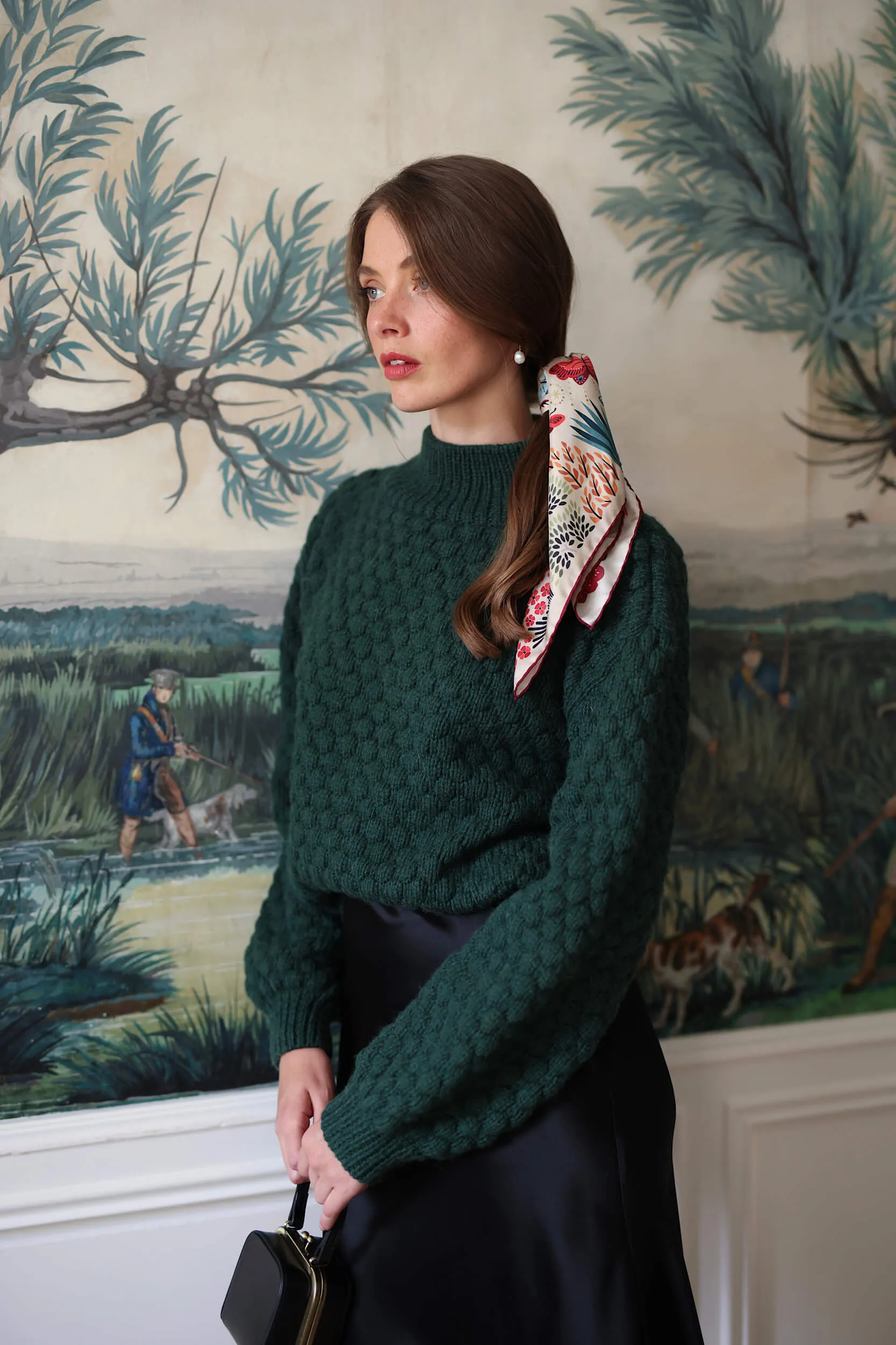 The Moon Butterfly Silk Bandana Scarf sold by GAALA product image thumbnail 3