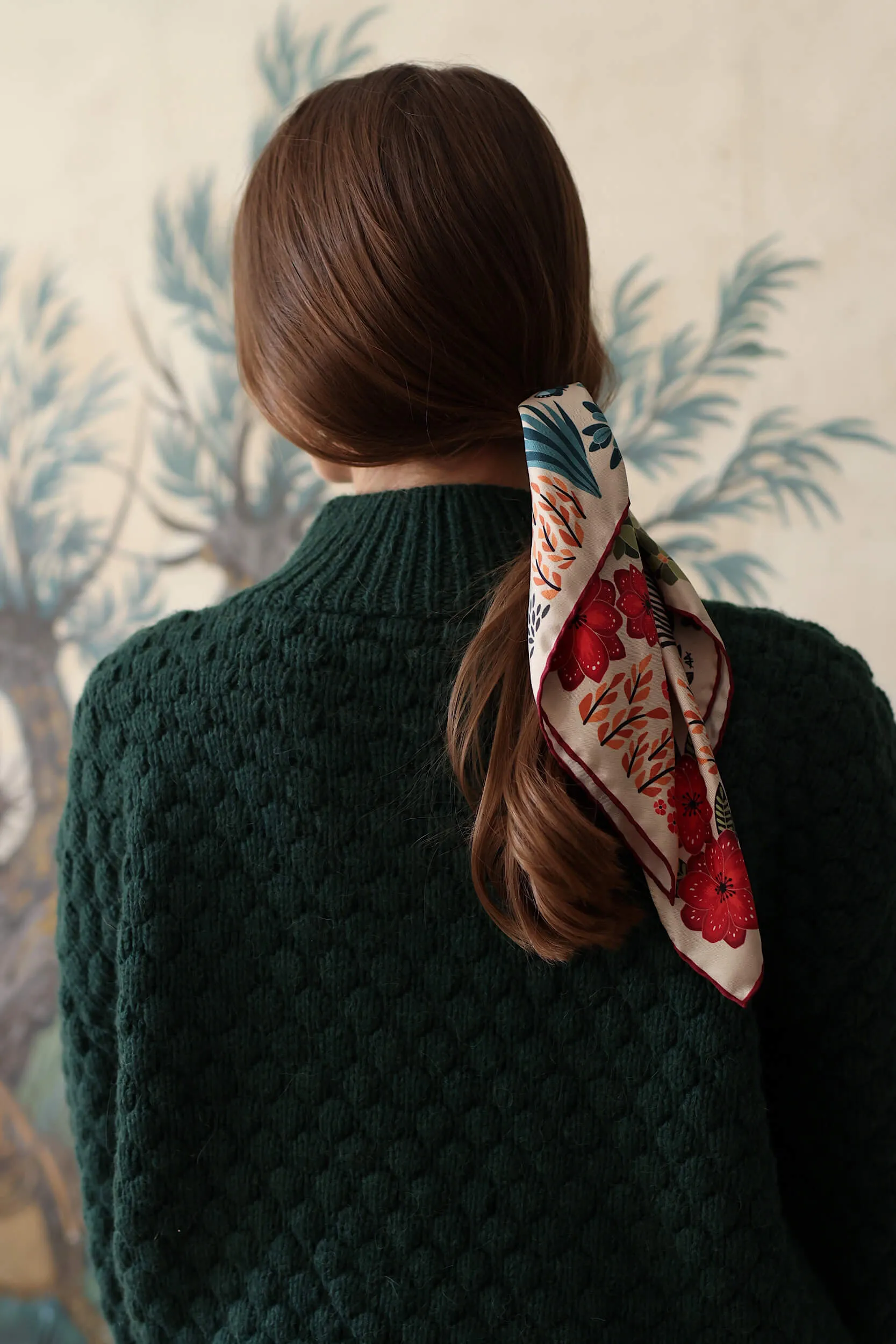 The Moon Butterfly Silk Bandana Scarf sold by GAALA product image thumbnail 5