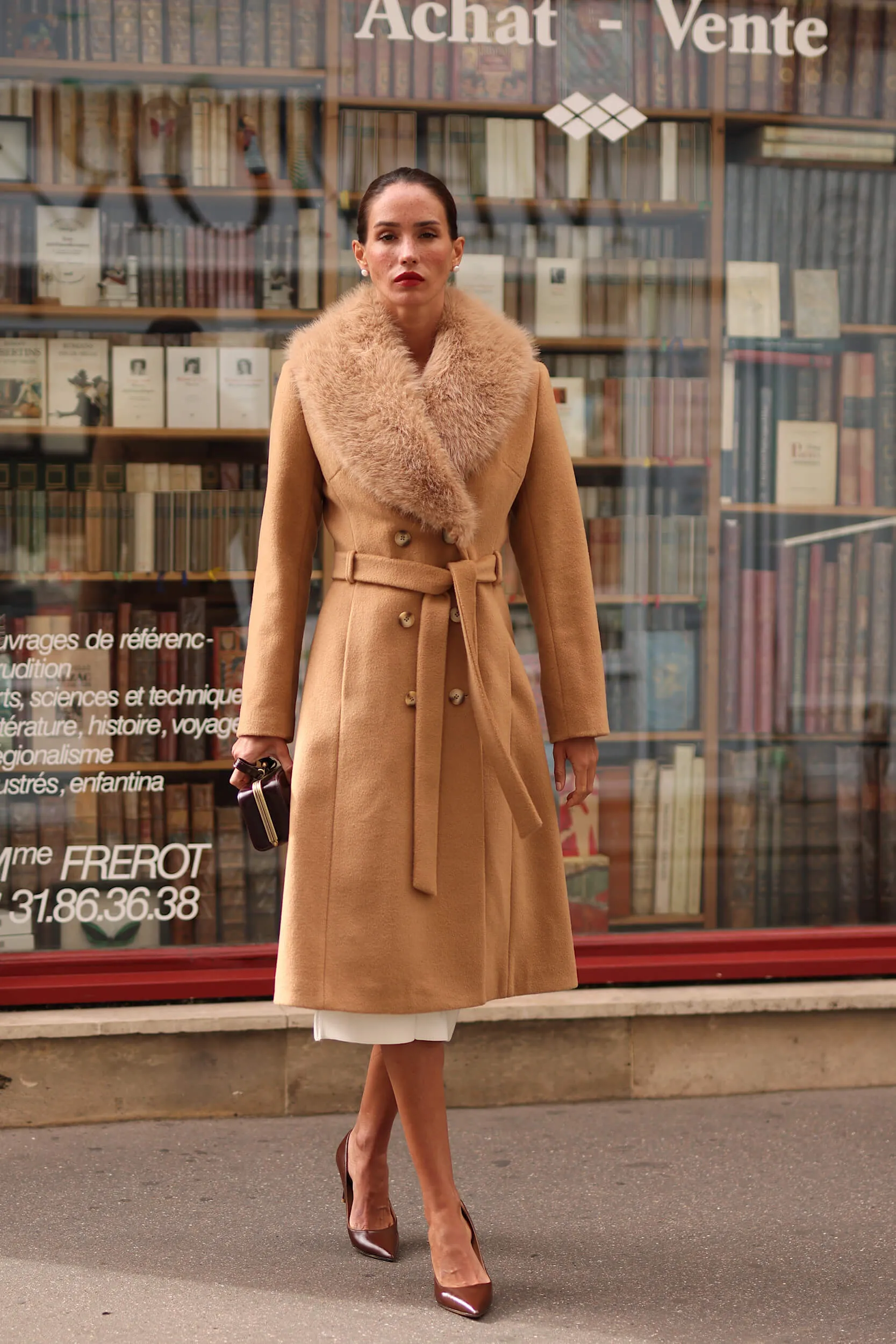 Angelina Faux Fur Coat sold by GAALA