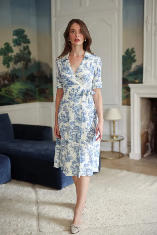 Elsie Toile De Jouy Dress sold by GAALA