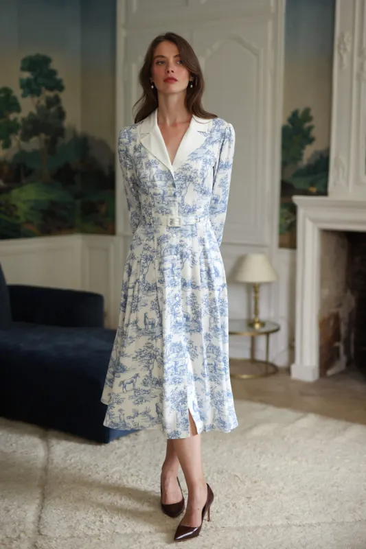 Catalina Toile De Jouy Dress Parallel