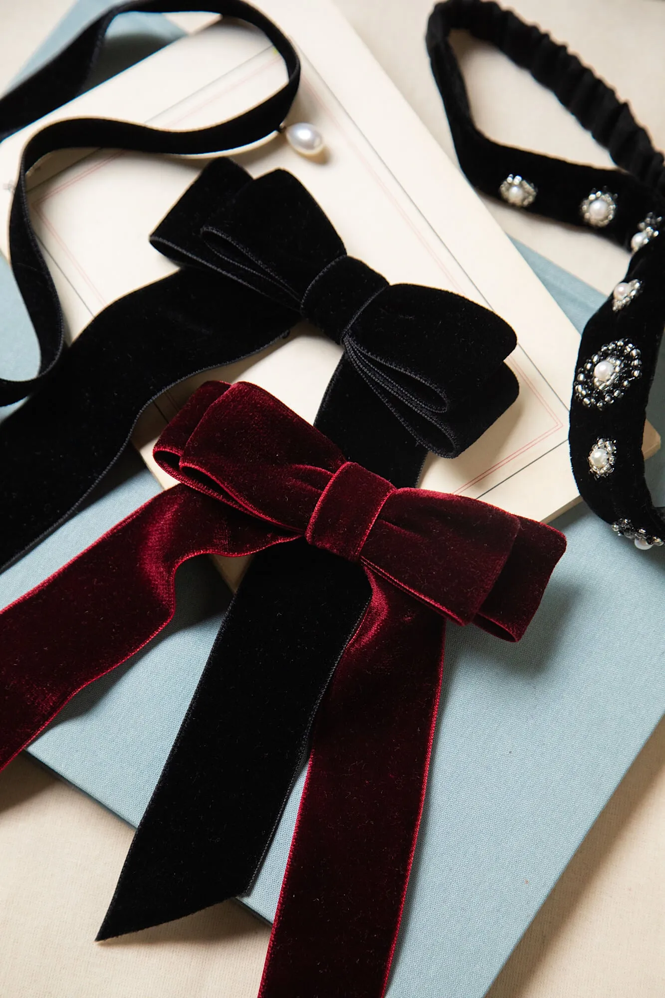 Anni Velvet Hair Bow sold by GAALA product image thumbnail 3