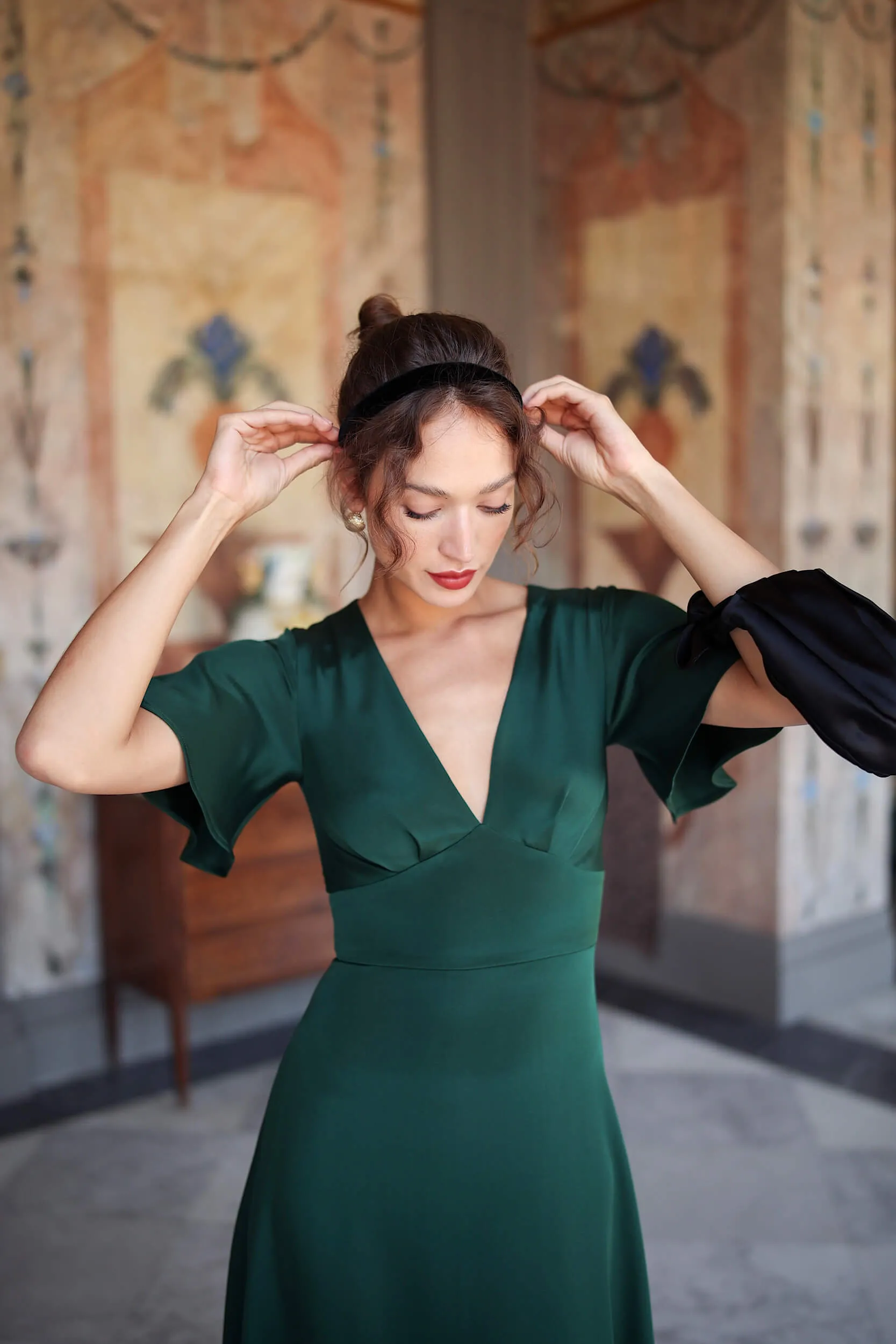 Velia Velvet Headband sold by GAALA product image thumbnail 4