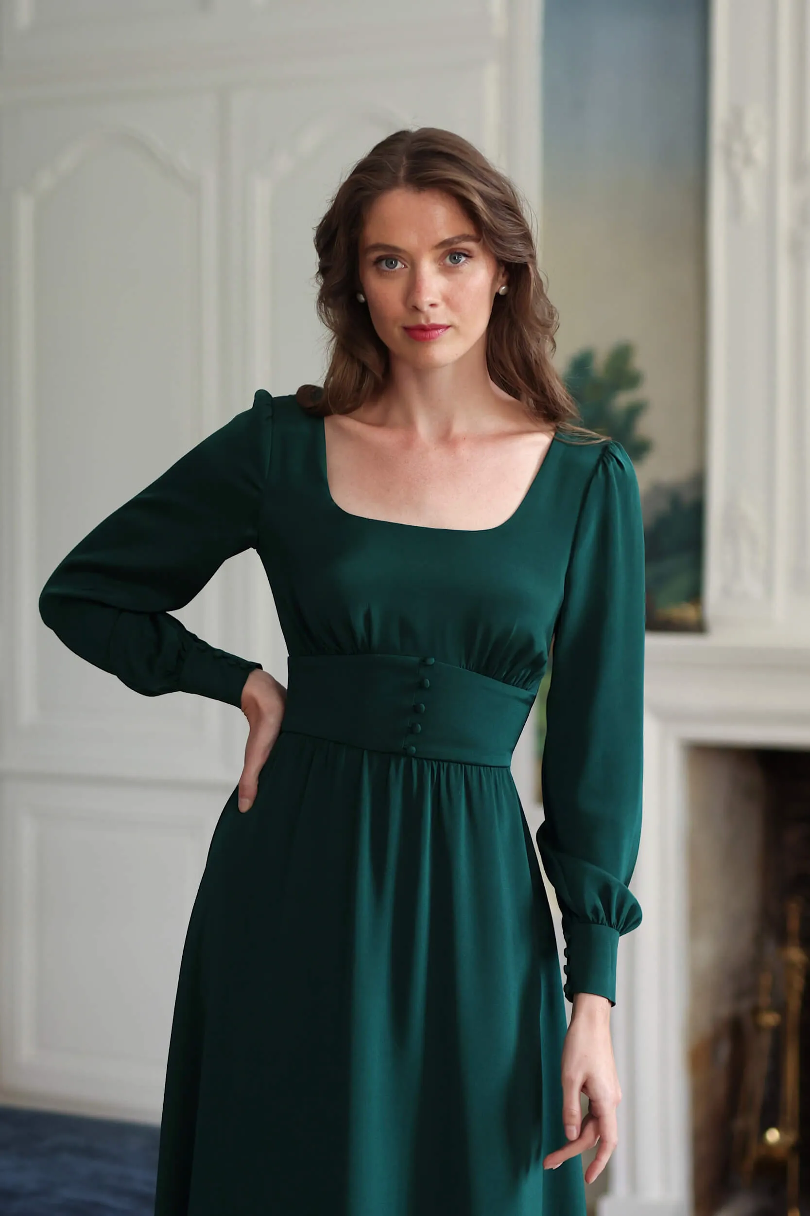 Rouge Silk Dress sold by GAALA product image thumbnail 4