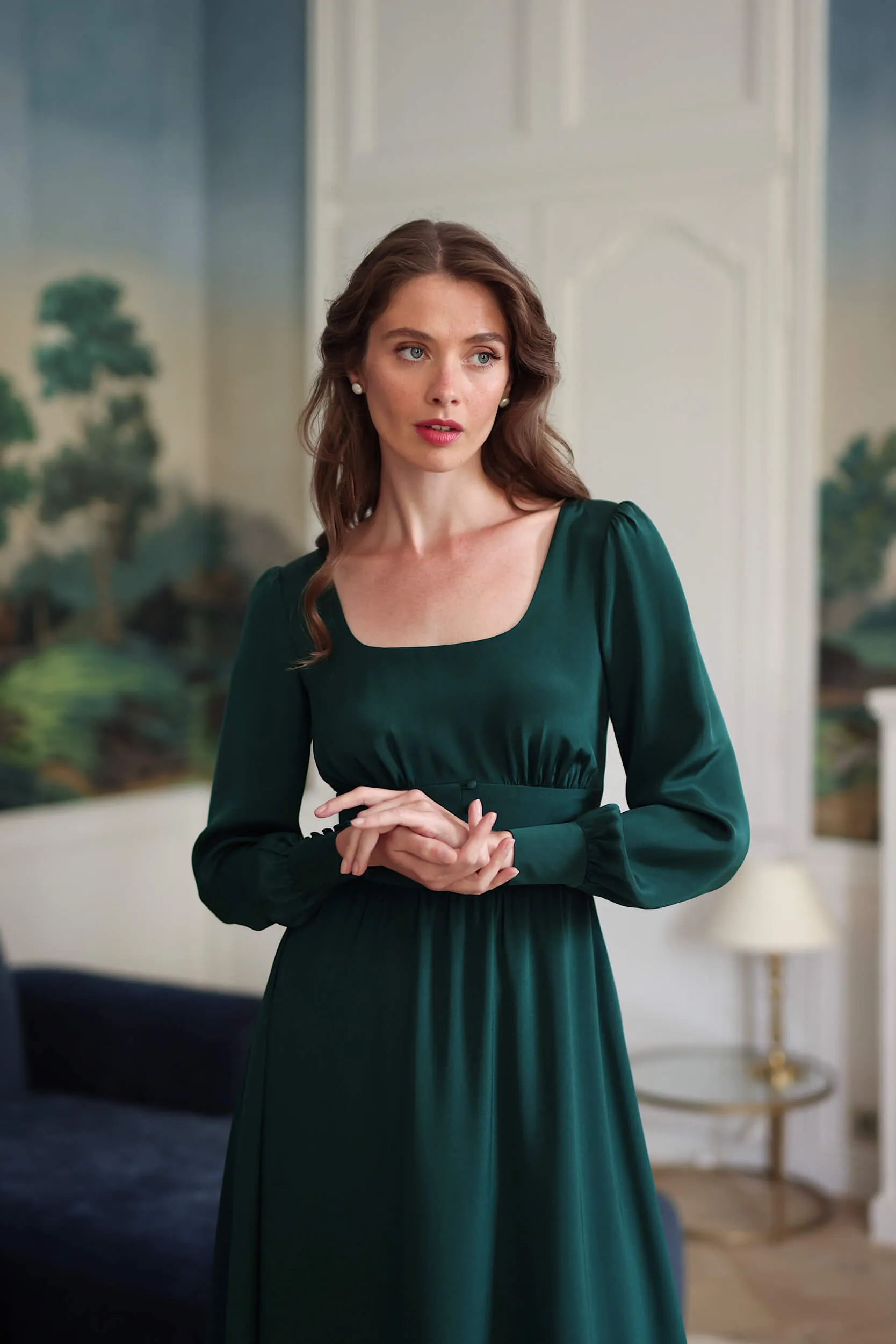 Rouge Silk Dress sold by GAALA product image thumbnail 2