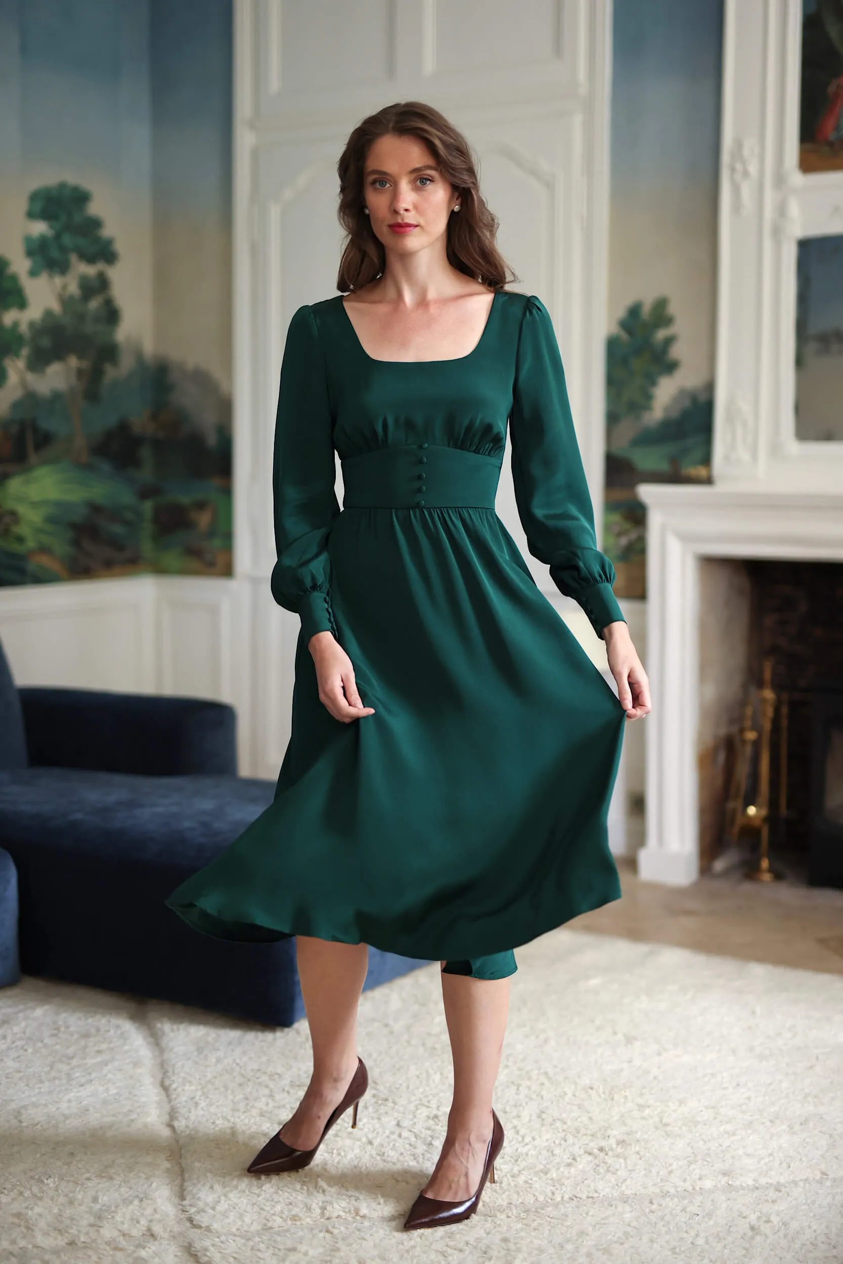 Rouge Silk Dress sold by GAALA product image thumbnail 3