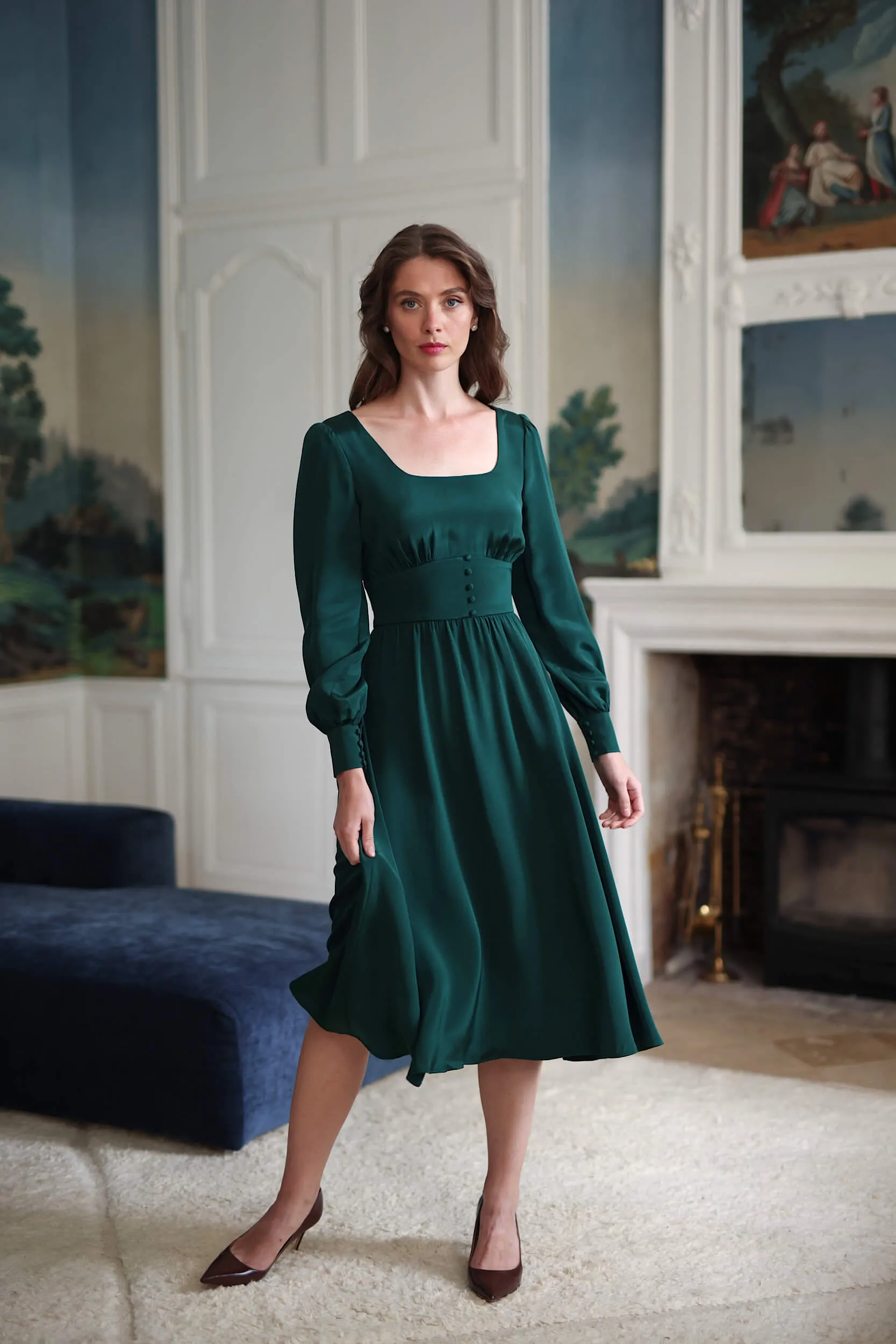 Rouge Silk Dress sold by GAALA