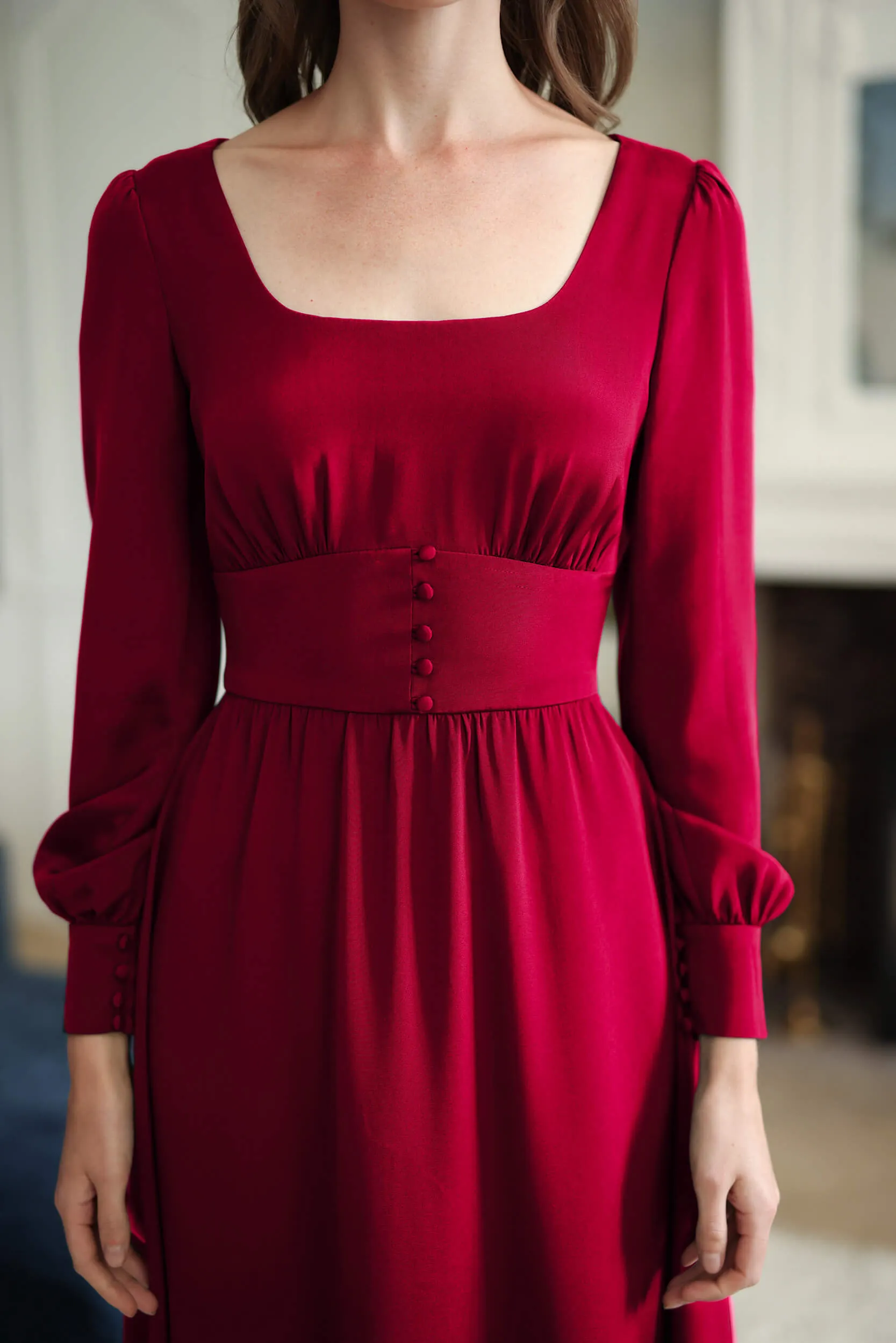 Rouge Tencel Dress sold by GAALA product image thumbnail 2
