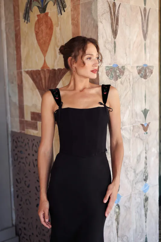 Jeanette Embroidery Corset Top sold by GAALA