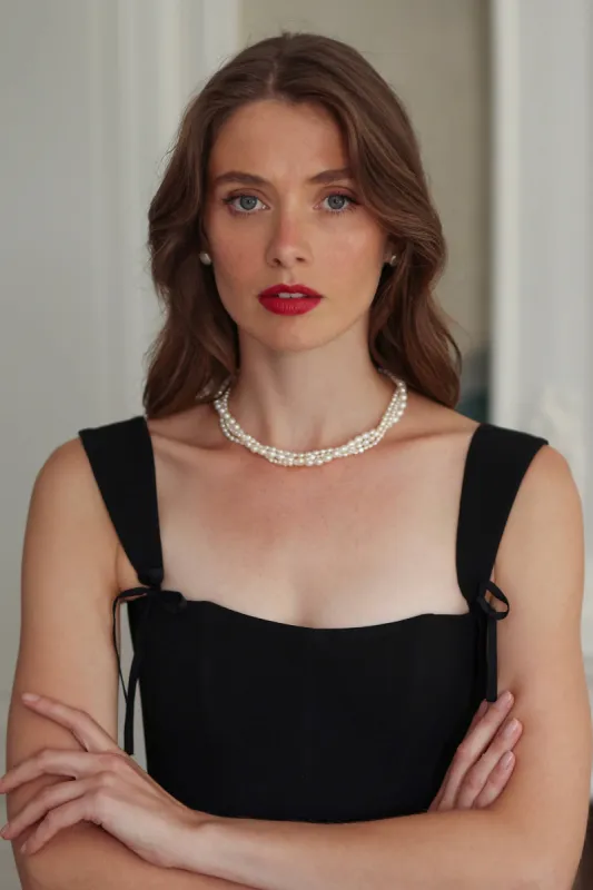 Mathilde Multistrand Pearl Necklace sold by GAALA