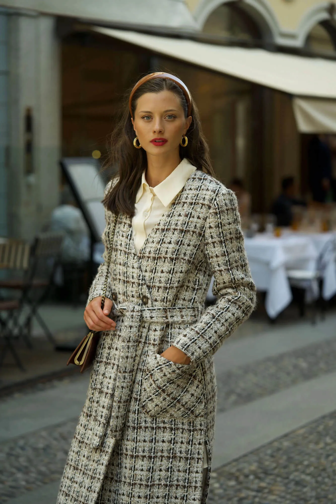 Blaire Plaid Coat sold by GAALA