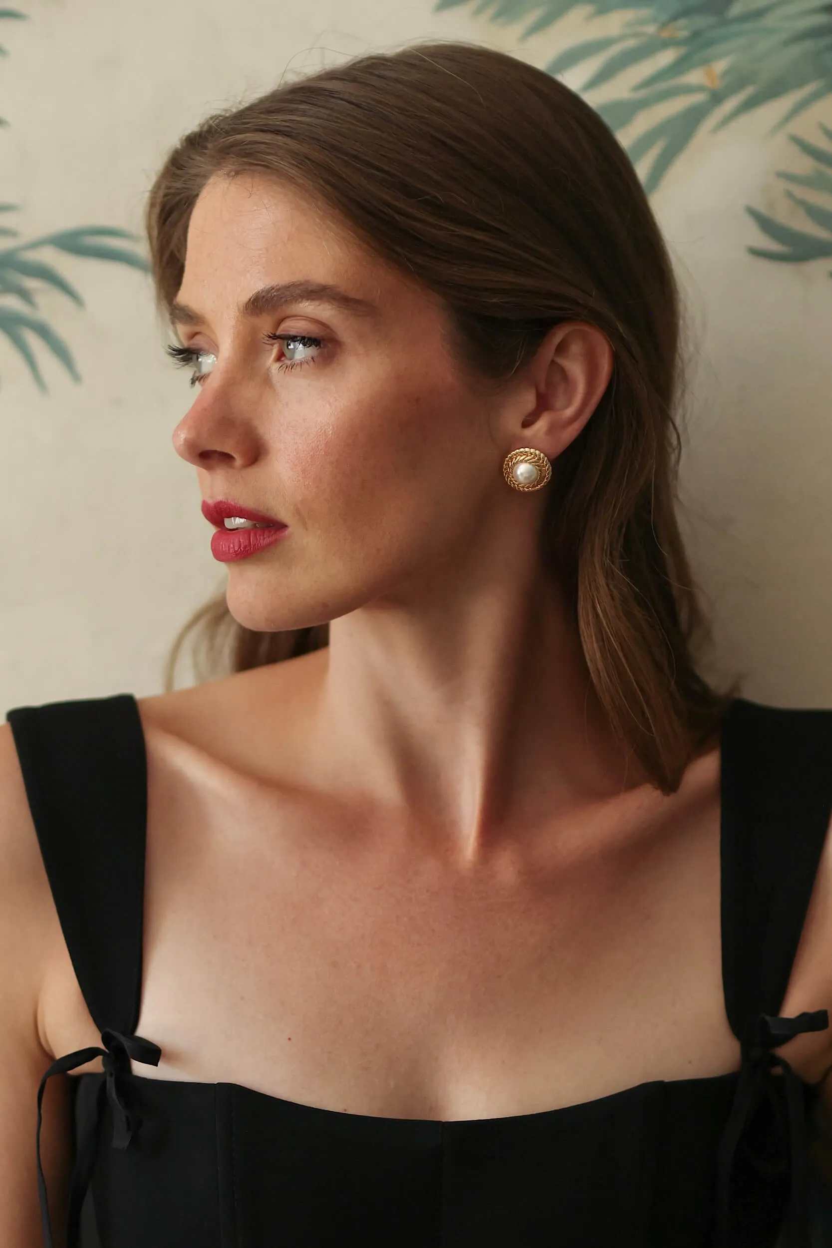 June Birthstone Earrings - Pearl sold by GAALA