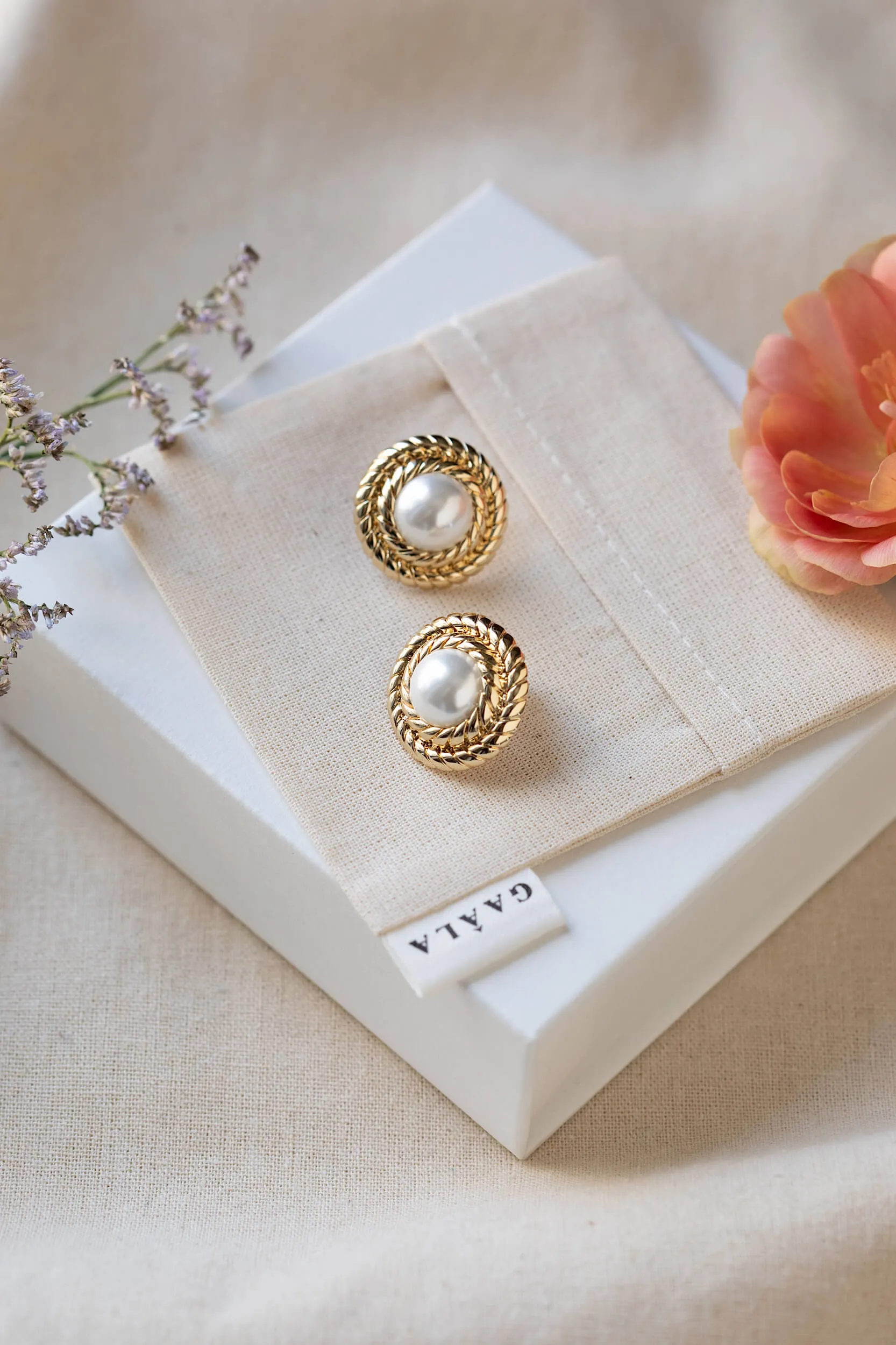 June Birthstone Earrings - Pearl sold by GAALA product image thumbnail 4