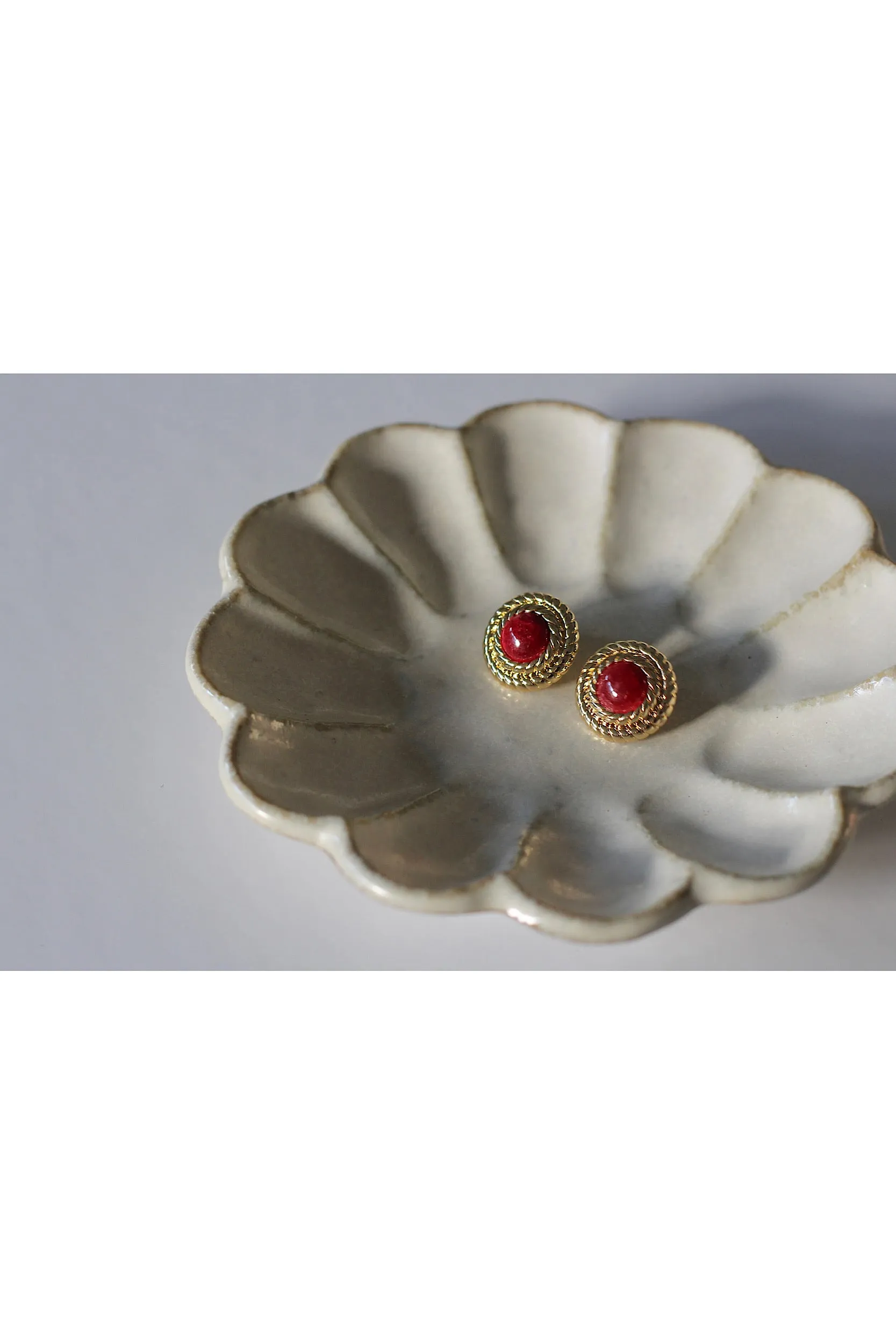 July Birthstone Earrings - Pink Ruby sold by GAALA product image thumbnail 2