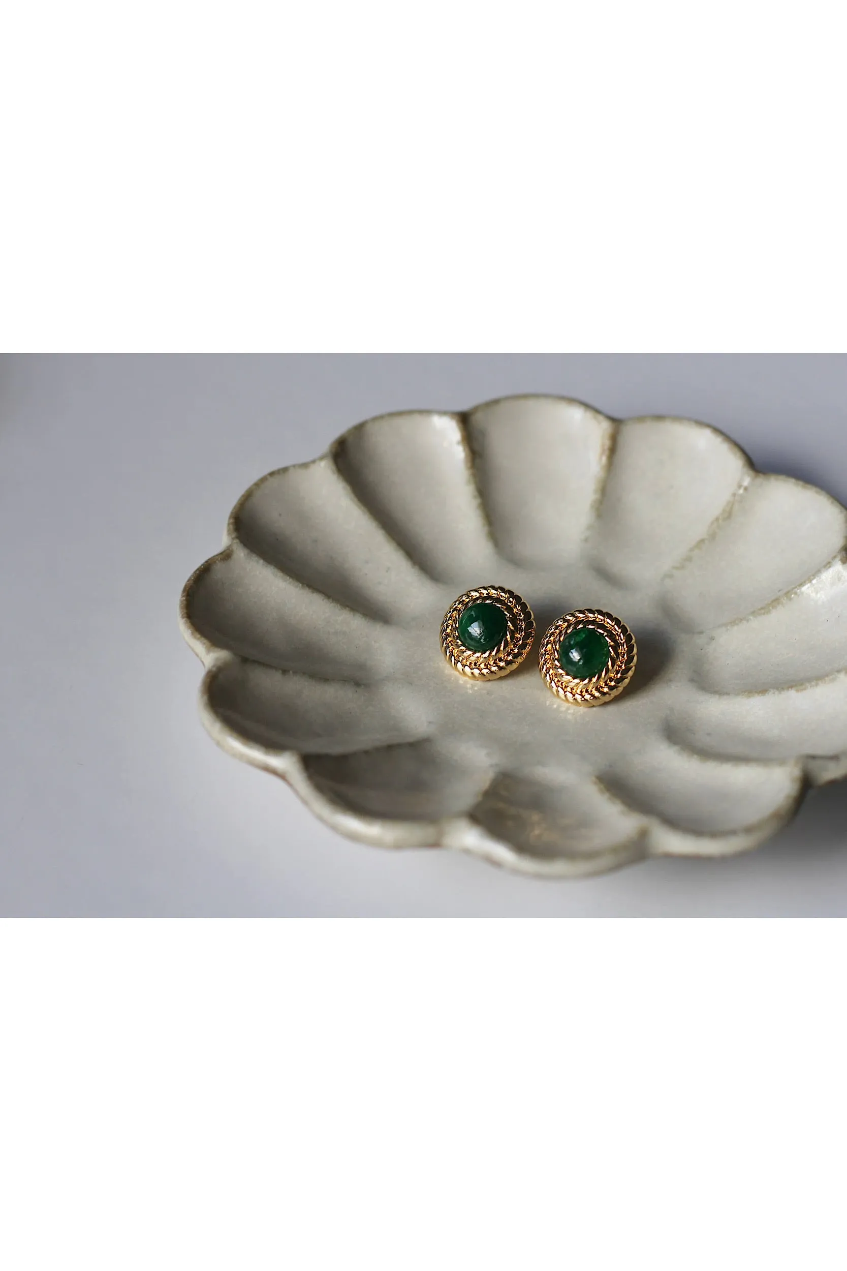 May Birthstone Earrings - Emerald sold by GAALA product image thumbnail 2