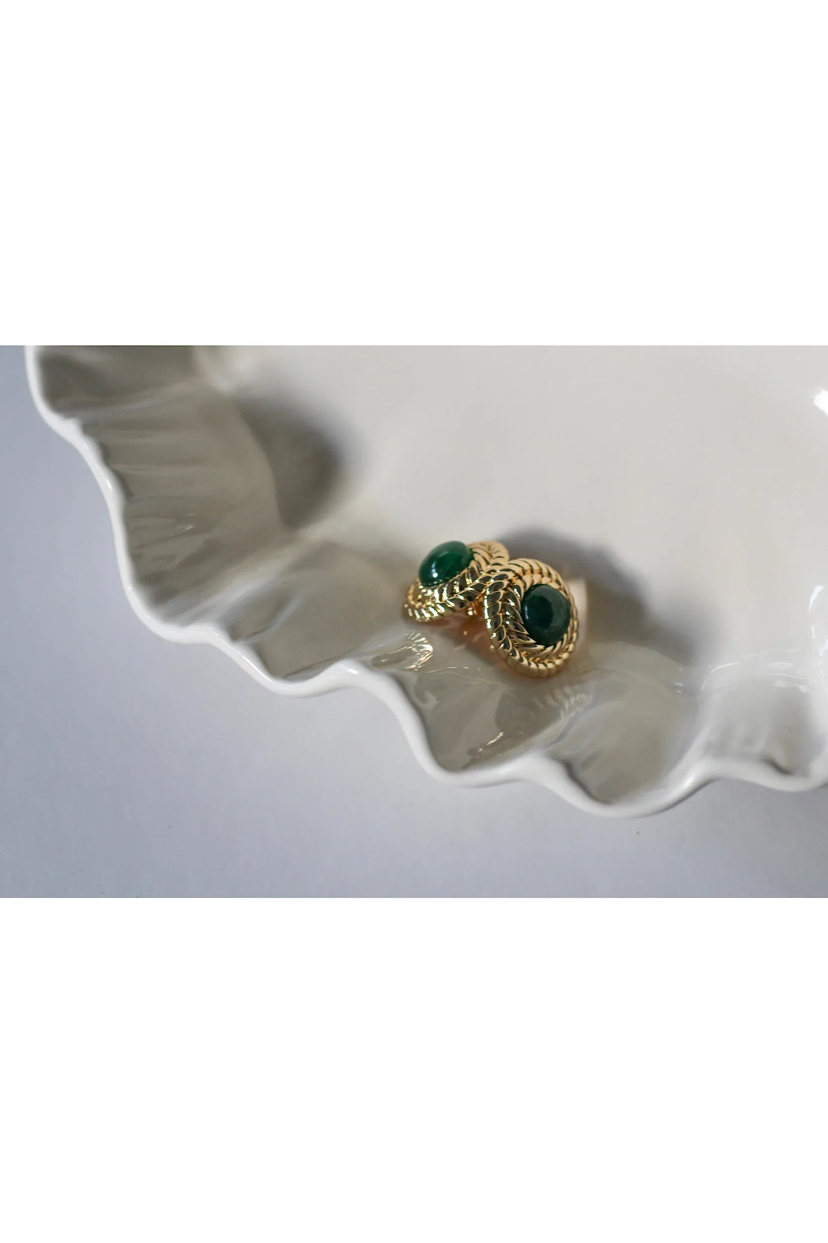May Birthstone Earrings - Emerald sold by GAALA product image thumbnail 3