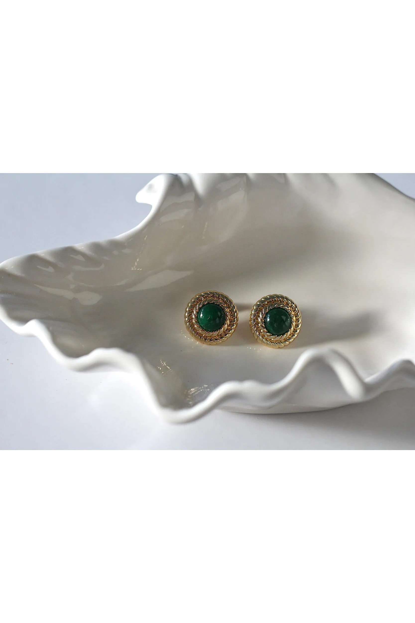 May Birthstone Earrings - Emerald sold by GAALA product image thumbnail 5