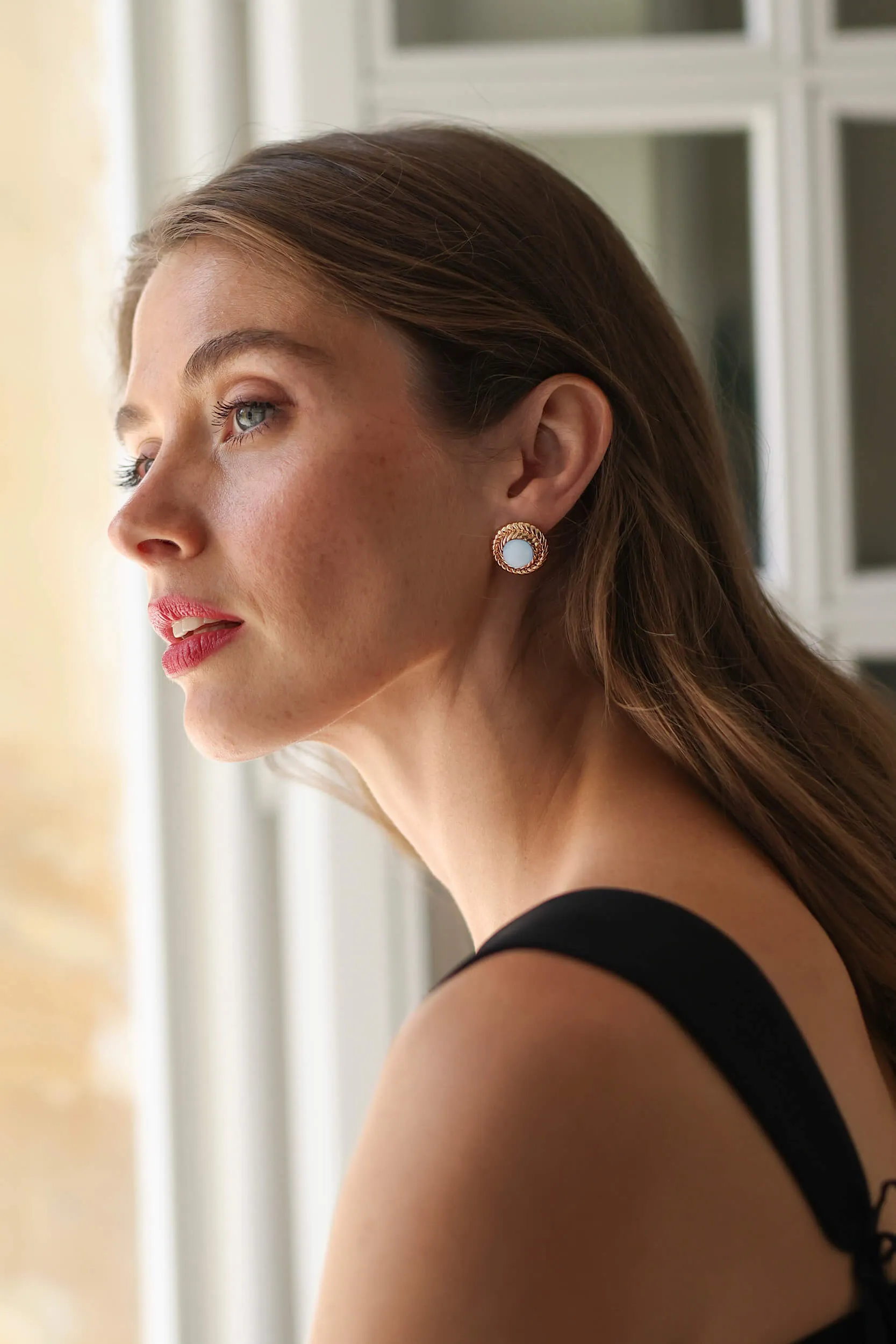 March Birthstone Earrings - Aquamarine sold by GAALA