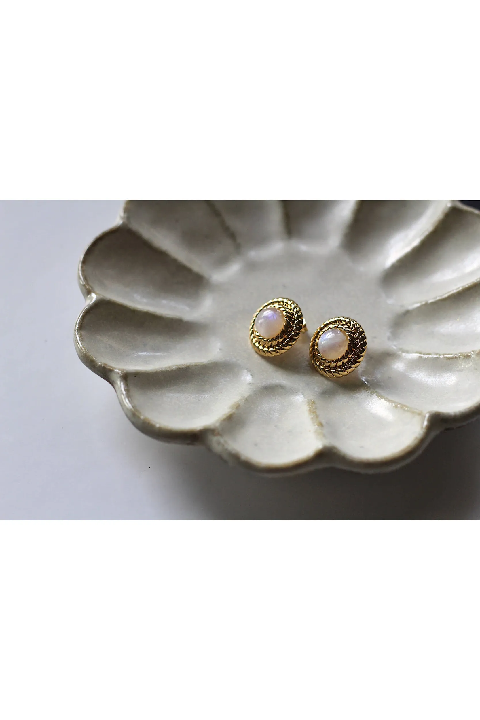 April Birthstone Earrings - Moonstone sold by GAALA product image thumbnail 2