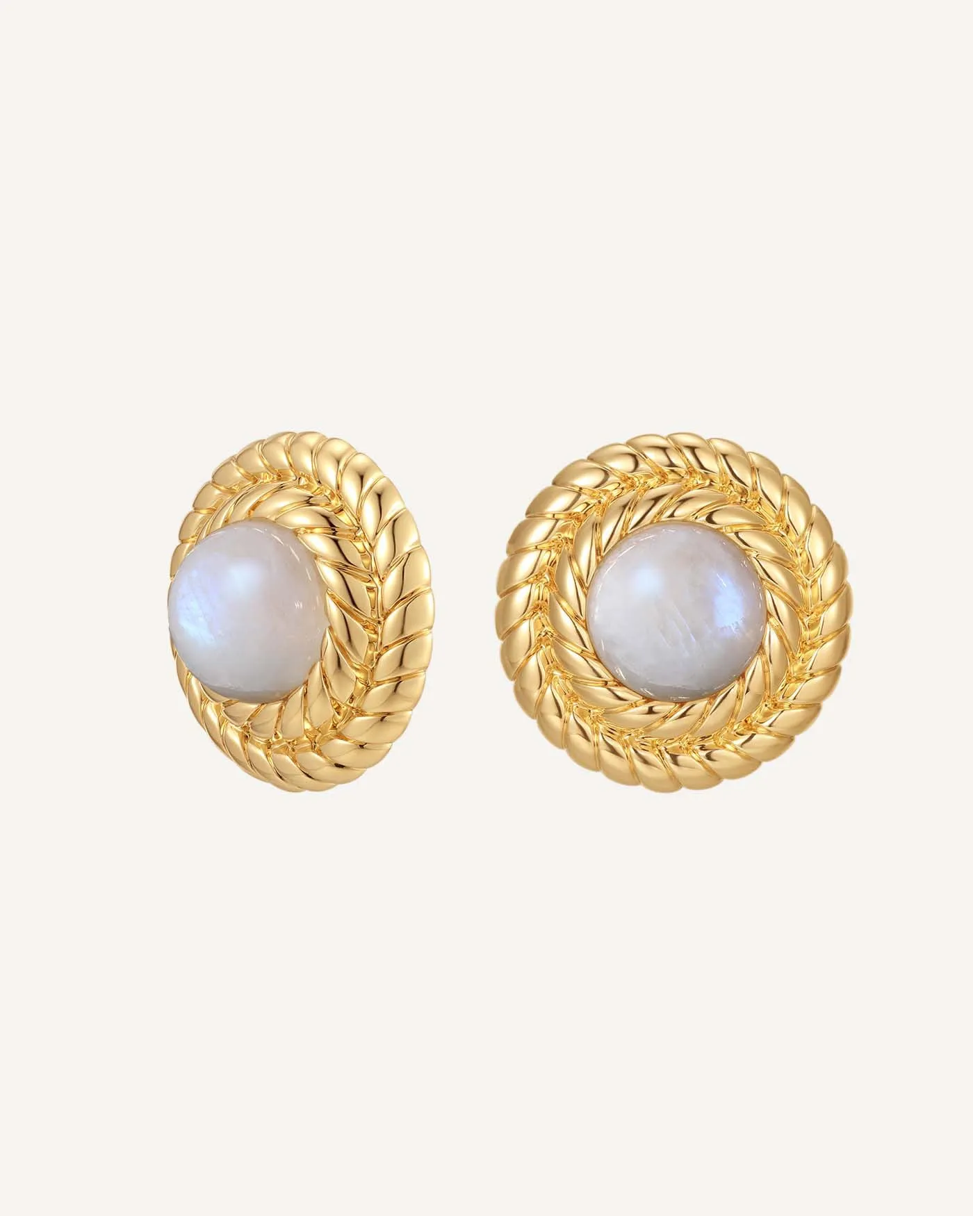 September Birthstone Earrings - Moonstone sold by GAALA product image thumbnail 4
