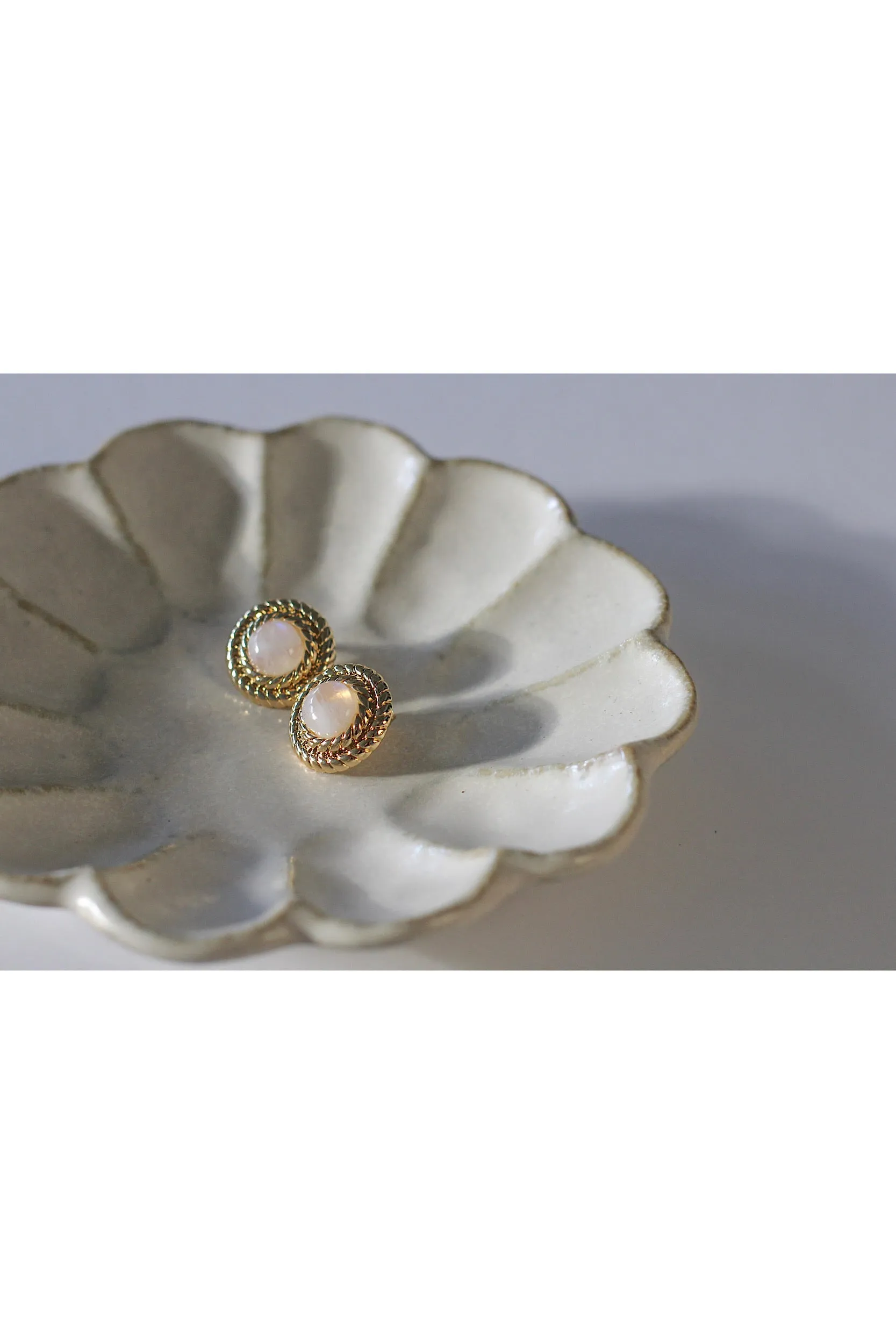 September Birthstone Earrings - Moonstone sold by GAALA product image thumbnail 3