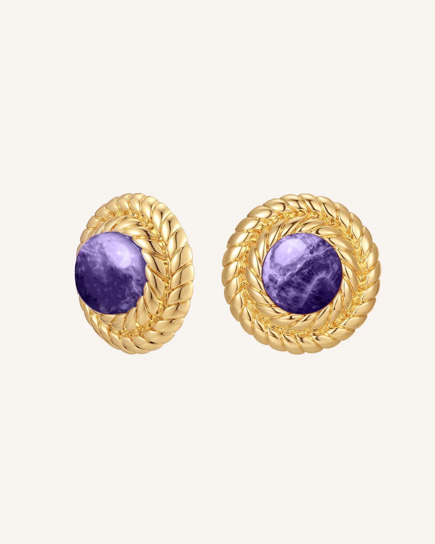 February Birthstone Earrings - Amethyst sold by GAALA product image thumbnail 2