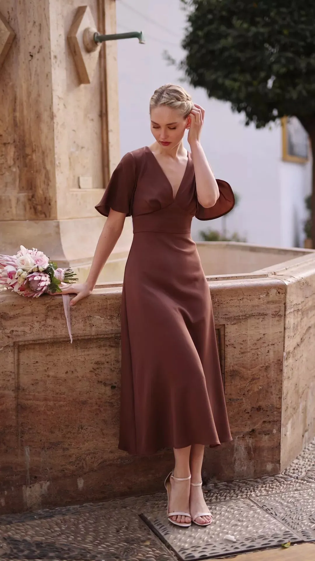 Coralie Silk Dress sold by GAALA product image thumbnail 3