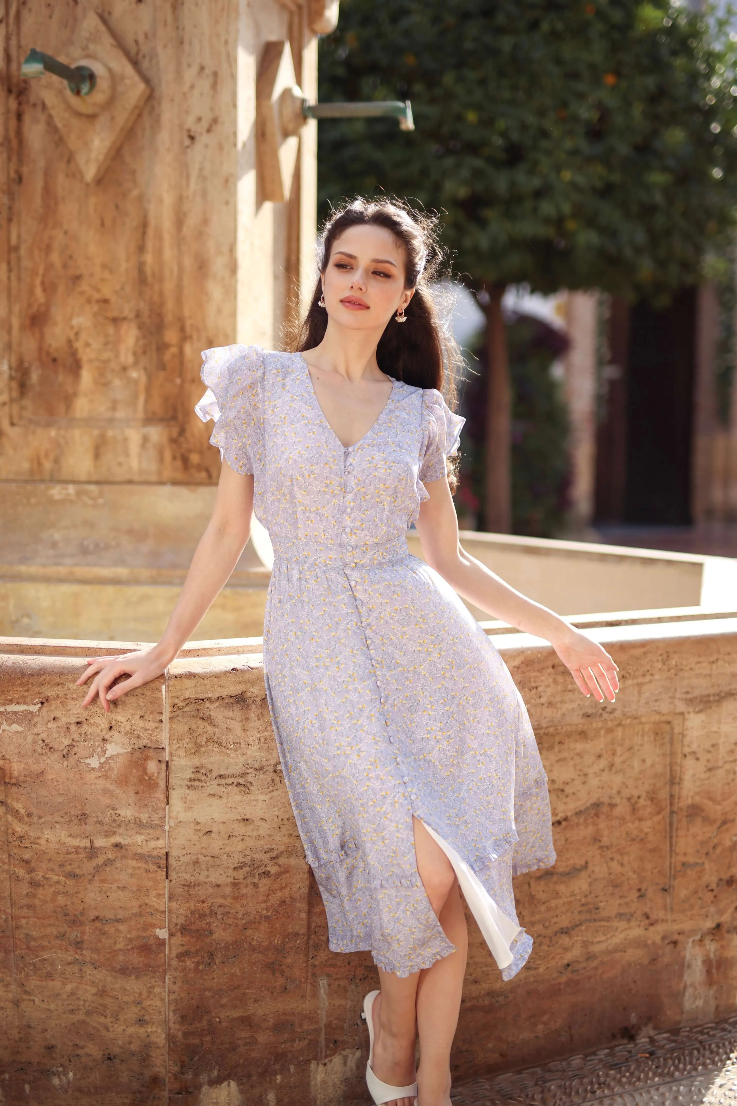 Caroline Button-Down Dress sold by GAALA