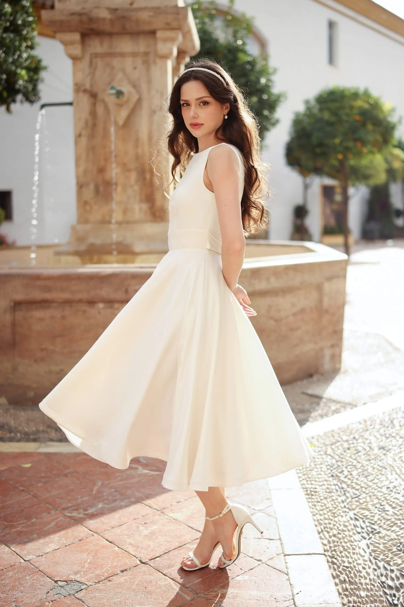 Violetta A line Midi Dress sold by GAALA product image thumbnail 4